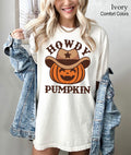 Howdy Pumpkin Halloween Shirt, Cute Women's Western Halloween Tee, Fall Pumpkin Season Shirt, Retro Halloween Shirt, Western Fall Shirt