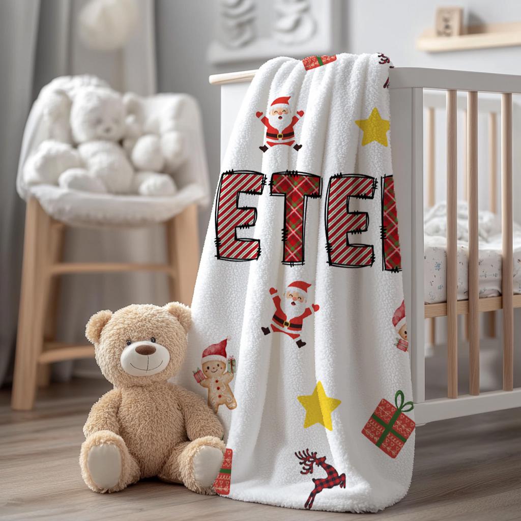 Personalized Christmas Blanket: Cozy Minky, Fleece & Sherpa Throw, tapestry, ==