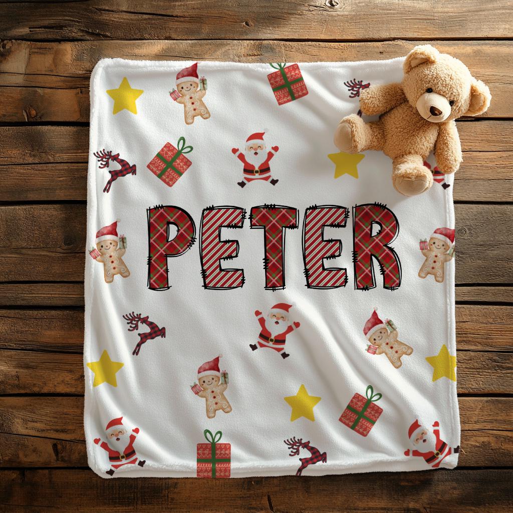Personalized Christmas Blanket: Cozy Minky, Fleece & Sherpa Throw, tapestry, ==