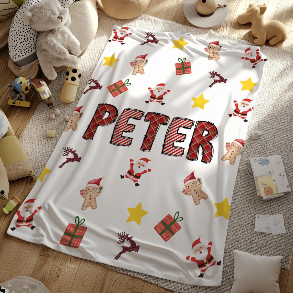 Personalized Christmas Blanket: Cozy Minky, Fleece & Sherpa Throw, tapestry, ==