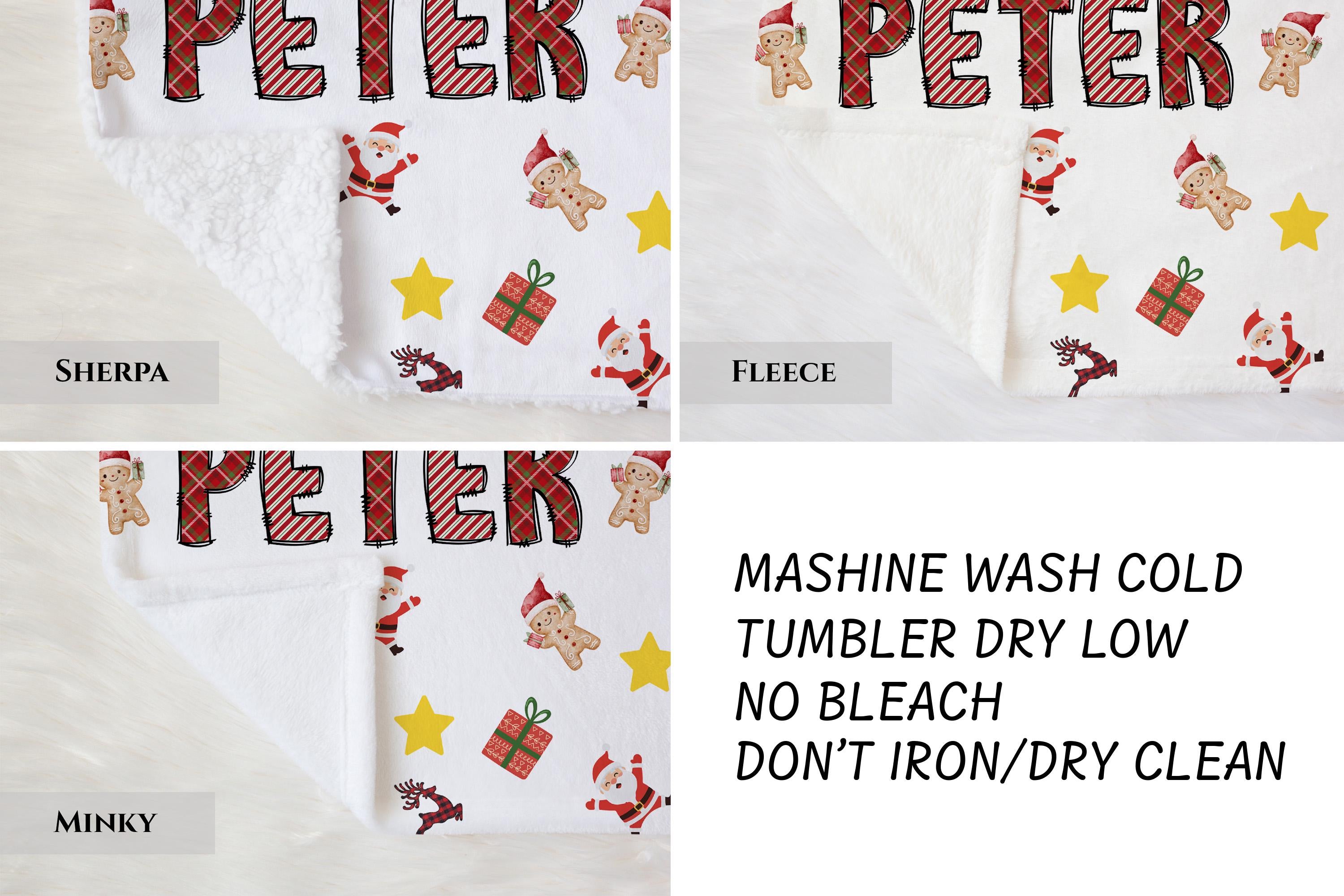 Personalized Christmas Blanket: Cozy Minky, Fleece & Sherpa Throw, tapestry, ==
