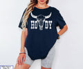 Howdy Shirt, Western Shirt, Wild West Shirt,Cowboy Tee,Cowgirl Shirt,Country Girl Shirt,Boho Chic Shirt,Vintage Bull Skull Shirt,Cowgirl Tee