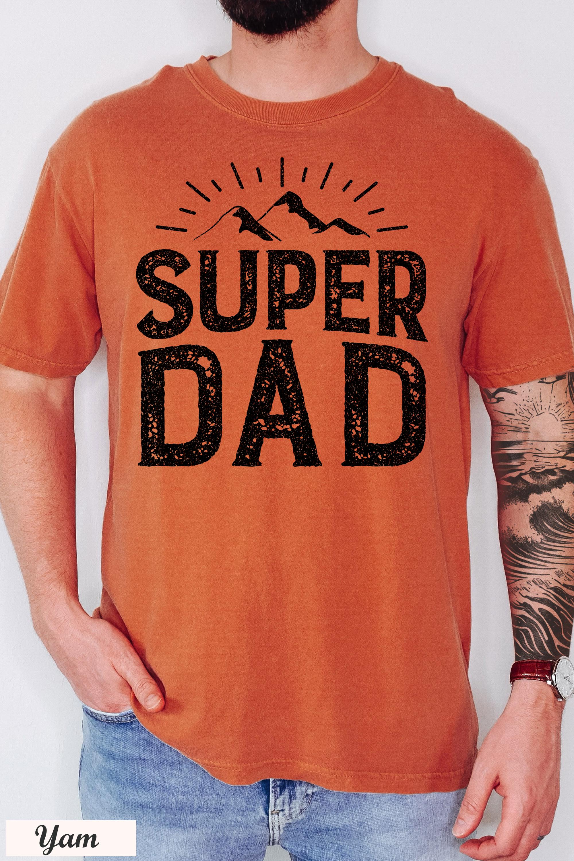 Super Dad Shirt,  Father's Day Gift,Dad's Birthday Gift, New Dad Crewneck, Dad Life Tee, funny Dad Shirt,Fatherhood Shirt,Super Hero Dad Tee