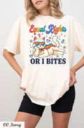 Equal Rights Or I Bites Shirt, Feminist Cat Shirt, Women's Rights Tee, Rights Tee, LGBTQ Pride Shirt, Pride Parade shirt, Pride Month Shirt