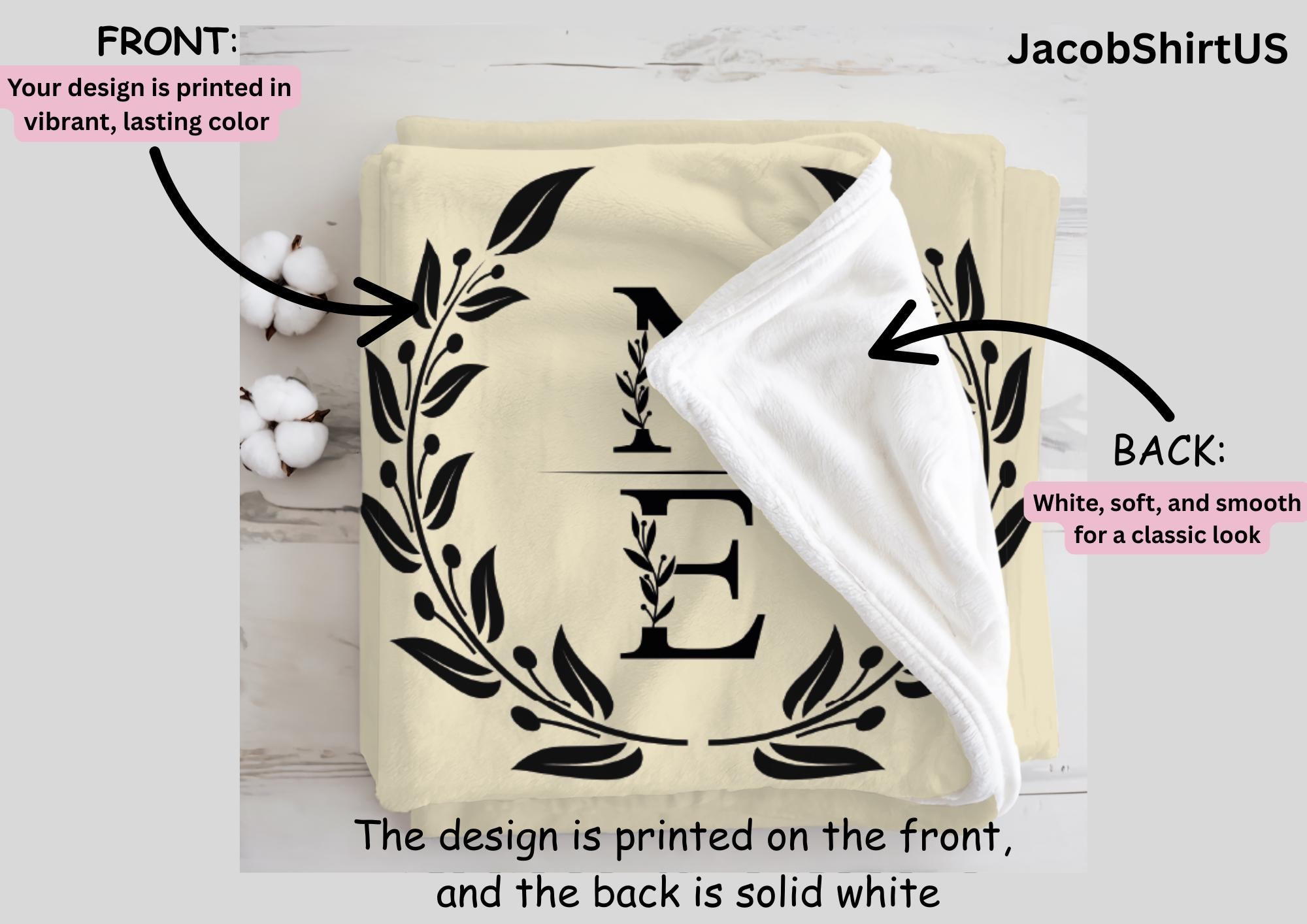 Personalized Throw Couples Blanket with Names, Bridal Shower Gift, Wedding or Valentine's Day Soft Blanket, Unique Gift for Any Occasion