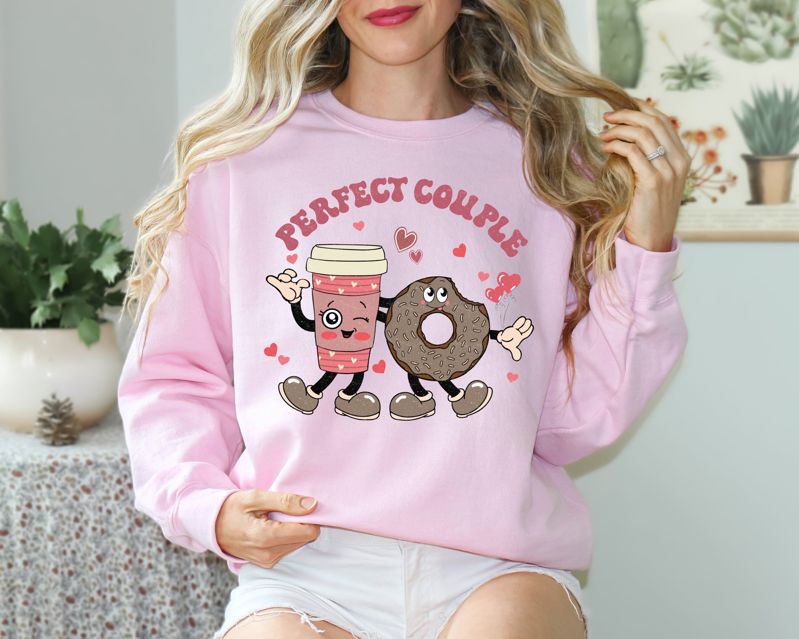 Perfect couple valentine galentine, Valentines girl , Galentines Sweatshirt, Best friends Sweatshirt, Xoxo Valentines shirt