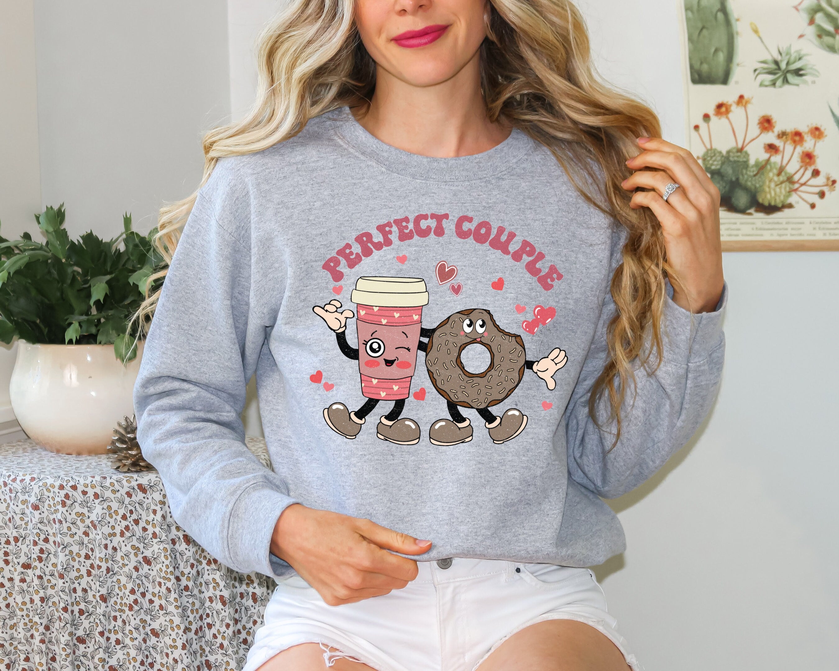 Perfect couple valentine galentine, Valentines girl , Galentines Sweatshirt, Best friends Sweatshirt, Xoxo Valentines shirt