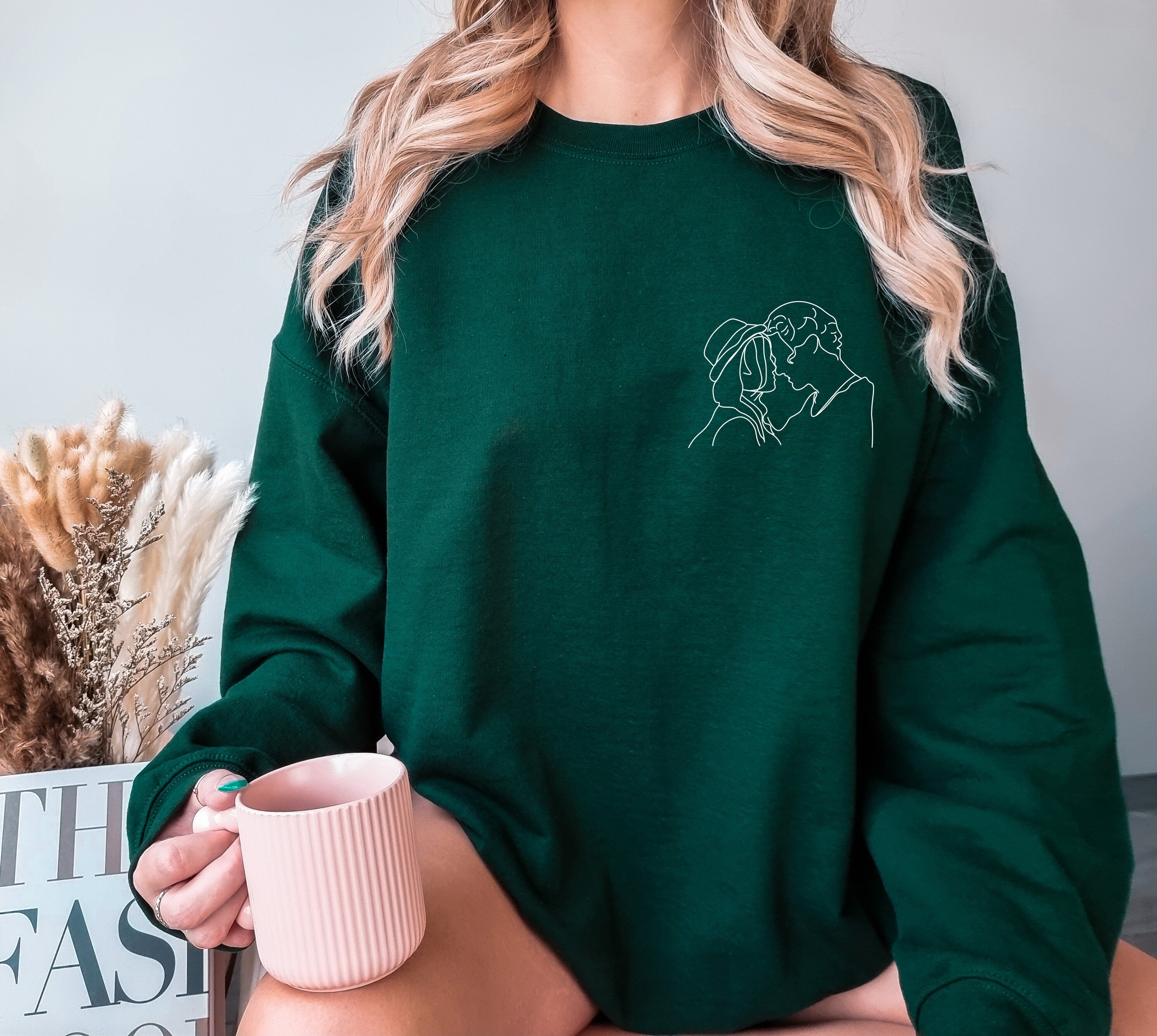 Custom Portrait from Photo Sweatshirt, Custom Couple Portrait, Couples Portrait, Custom Photo Sweatshirt, Picture Sweatshirt, Photo Crewneck