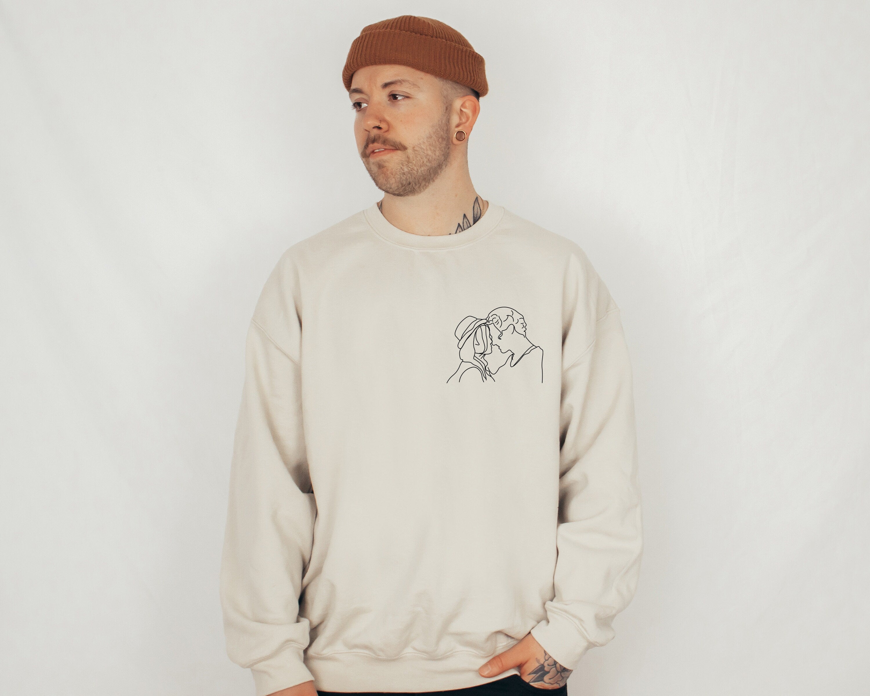 Custom Portrait from Photo Sweatshirt, Custom Couple Portrait, Couples Portrait, Custom Photo Sweatshirt, Picture Sweatshirt, Photo Crewneck