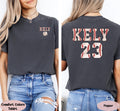 Custom Baseball Number and Name Racerback Tank Tops, Custom Baseball Mom Shirt, Custom Sports Mom Tee, Baseball Mom Gifts, Mom Life Shirt