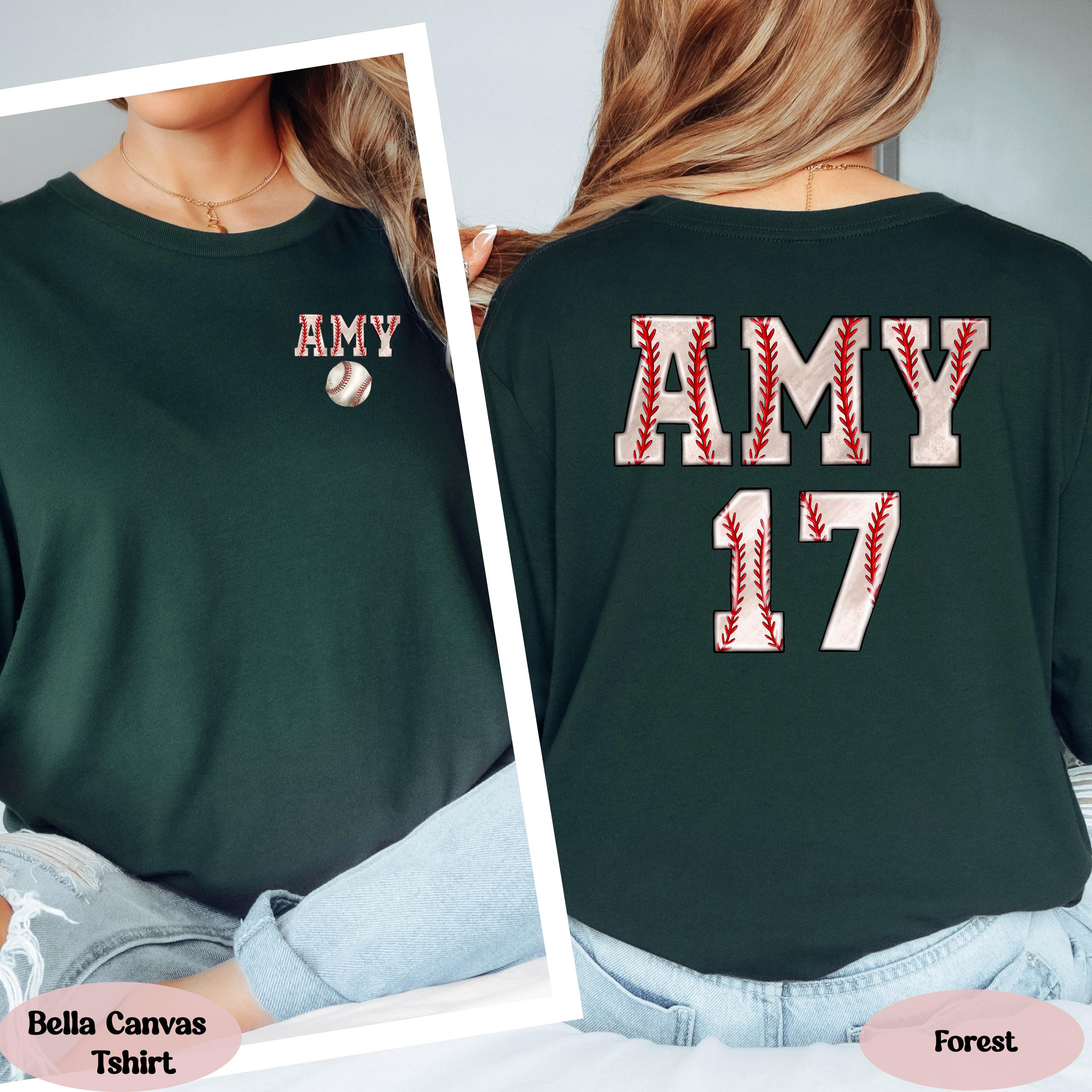 Custom Baseball Number and Name Racerback Tank Tops, Custom Baseball Mom Shirt, Custom Sports Mom Tee, Baseball Mom Gifts, Mom Life Shirt