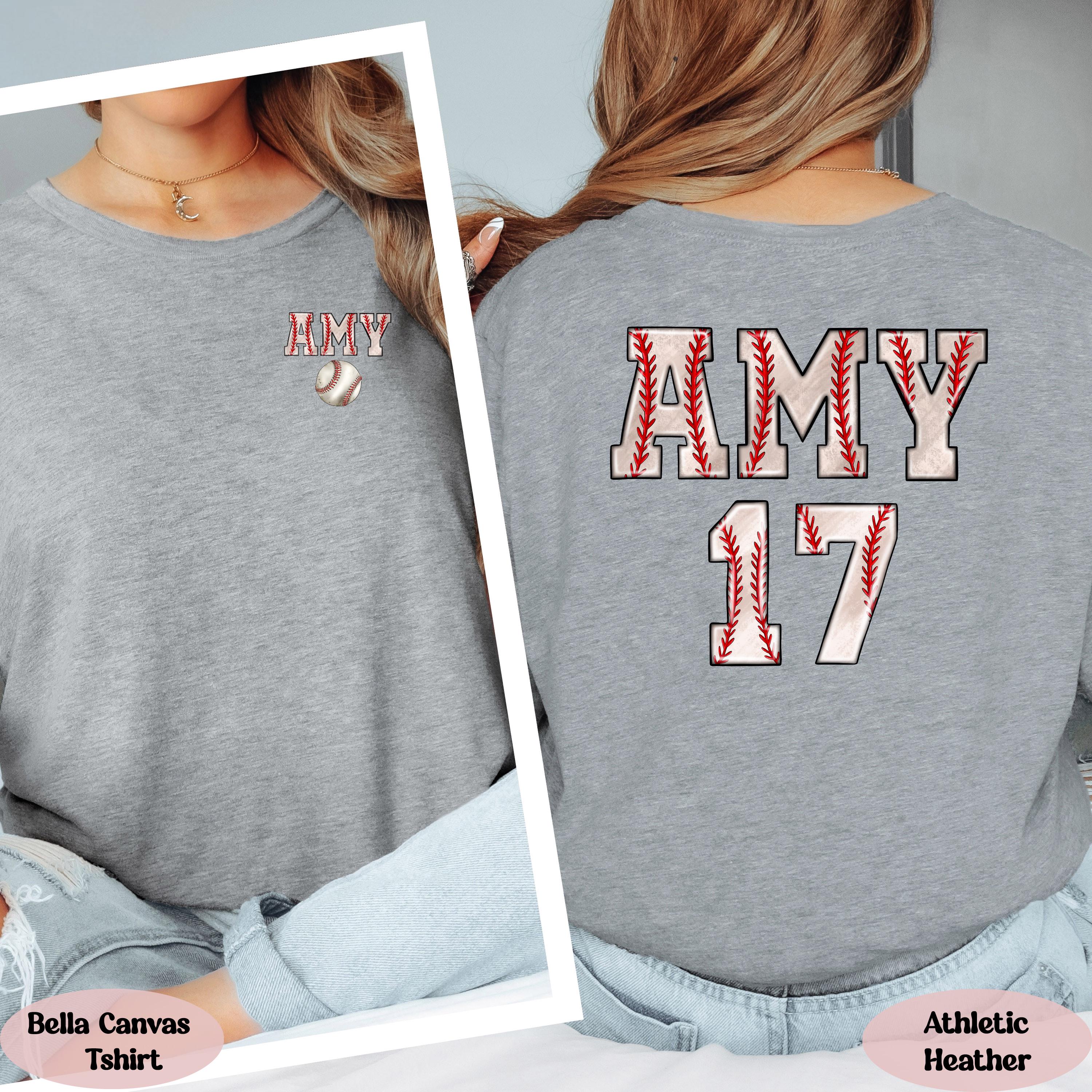 Custom Baseball Number and Name Racerback Tank Tops, Custom Baseball Mom Shirt, Custom Sports Mom Tee, Baseball Mom Gifts, Mom Life Shirt