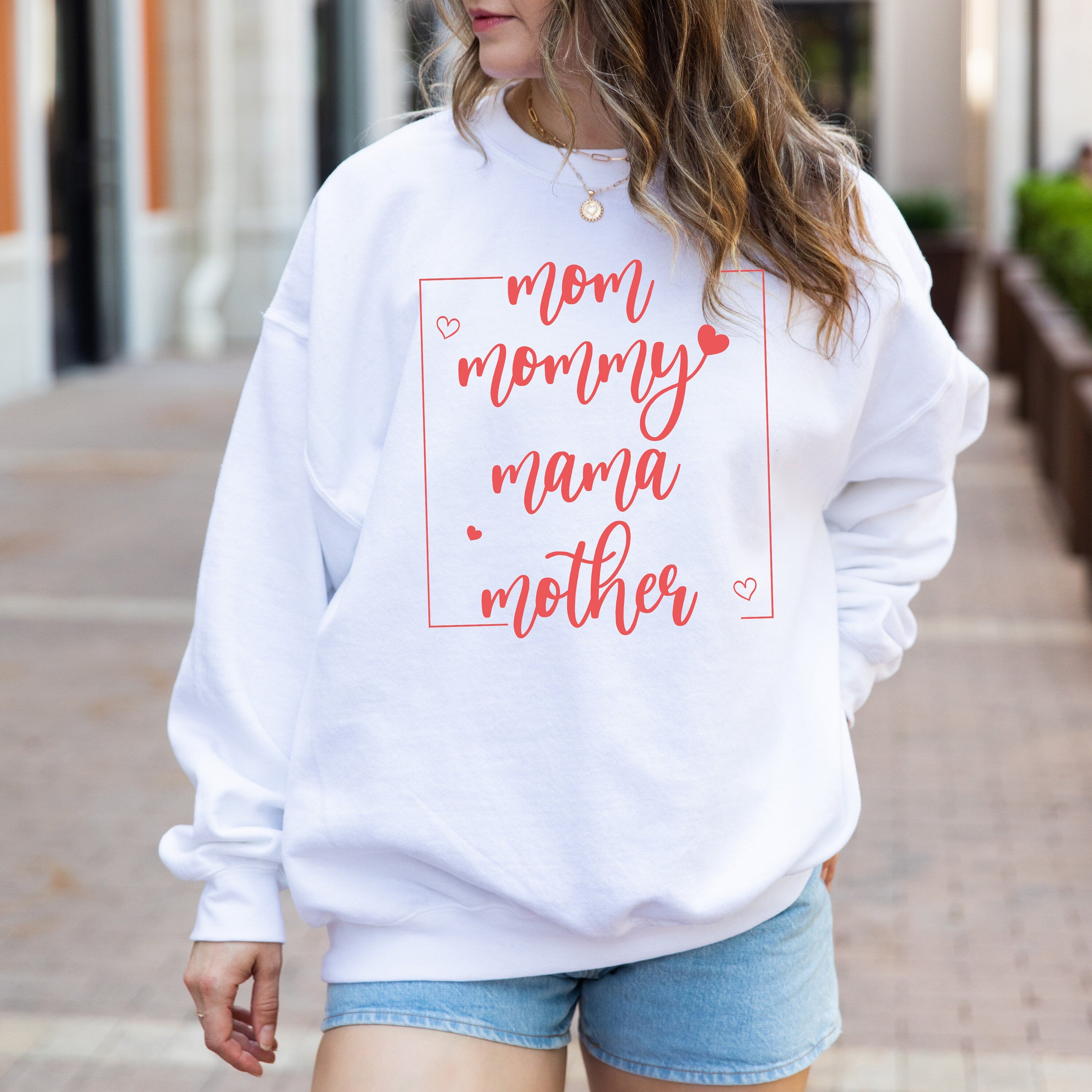 Mom Mommy Mama Mother Sweatshirt, Mother's Day Gift, Happy Mother's Day Sweatshirt, New Mom Gift, Mommy Sweatshirt, Mom Sweatshirt