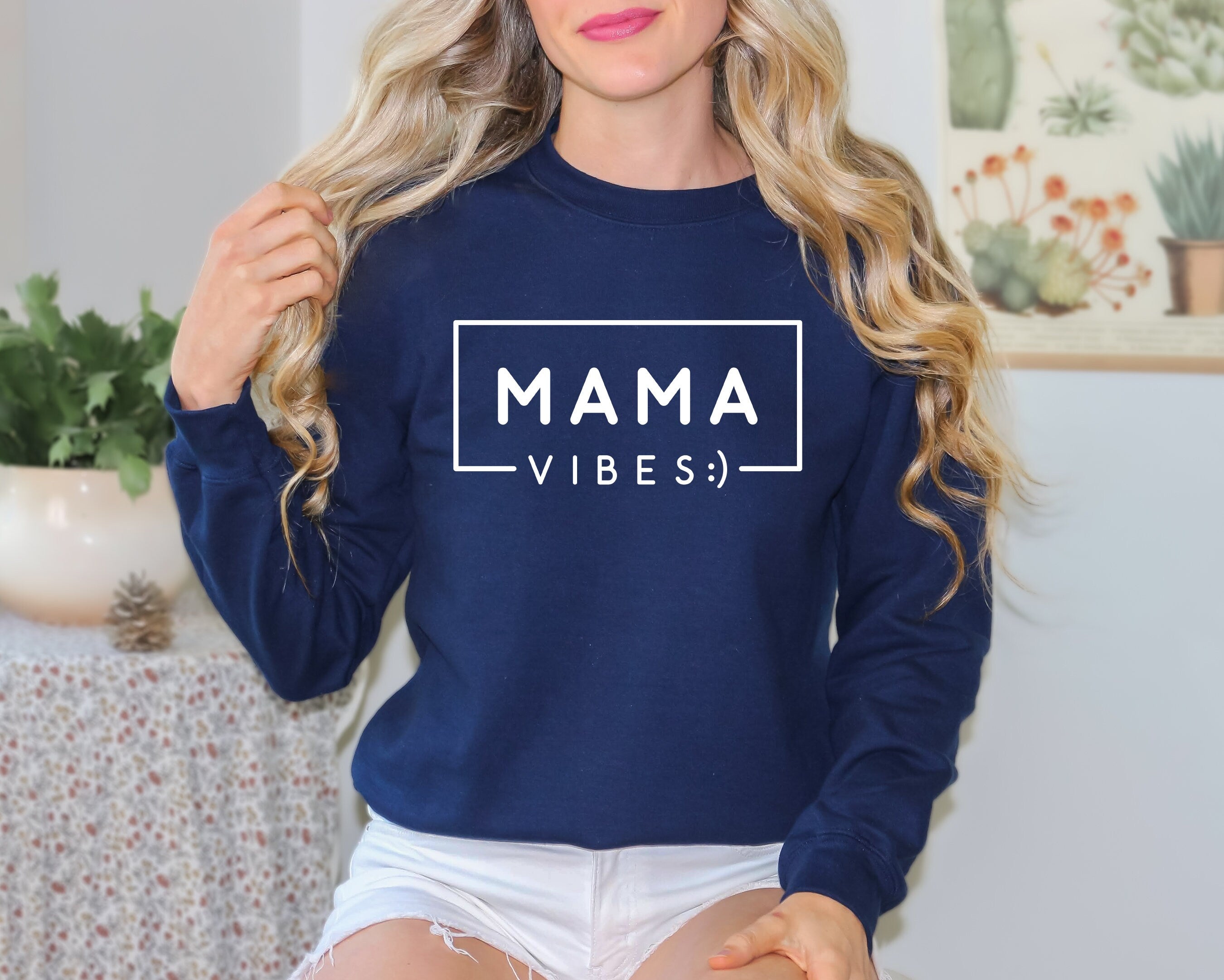 Mama Vibes Sweatshirt, Cute Mom Sweatshirt, Mother's Day Gift, Happy Mother's Day Sweatshirt, New Mom Gift, Mommy Sweatshirt, Mom Sweatshirt