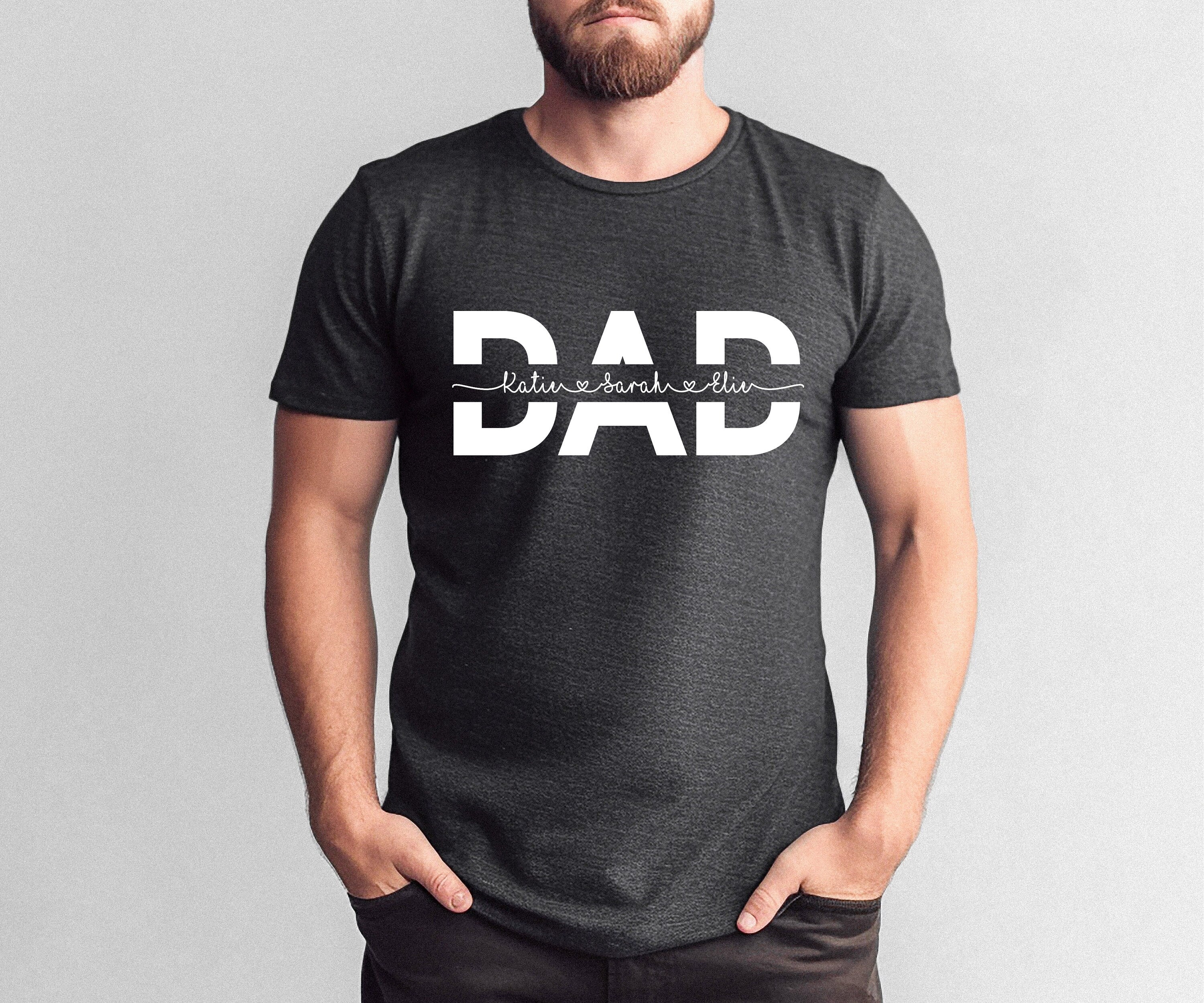 Custom Dad Shirt With Kids Names, Father's Day Gift, New Dad Gift, Personalized Dad Shirt, New Dad Reveal Shirt, Father Shirt, Gift For Dad,