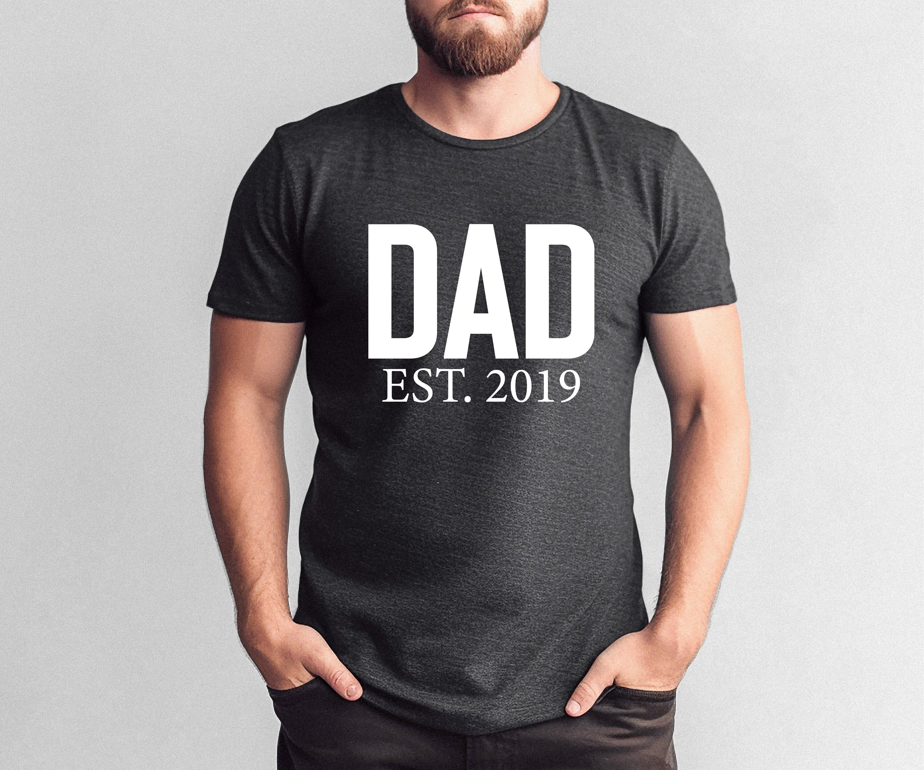 Dad Est Shirt, New Dad Reveal Shirt, Father Day Tee Shirt, Father Shirt, Gift For Dad, Custom Dad and Kids, Pregnancy Announcement for Dad