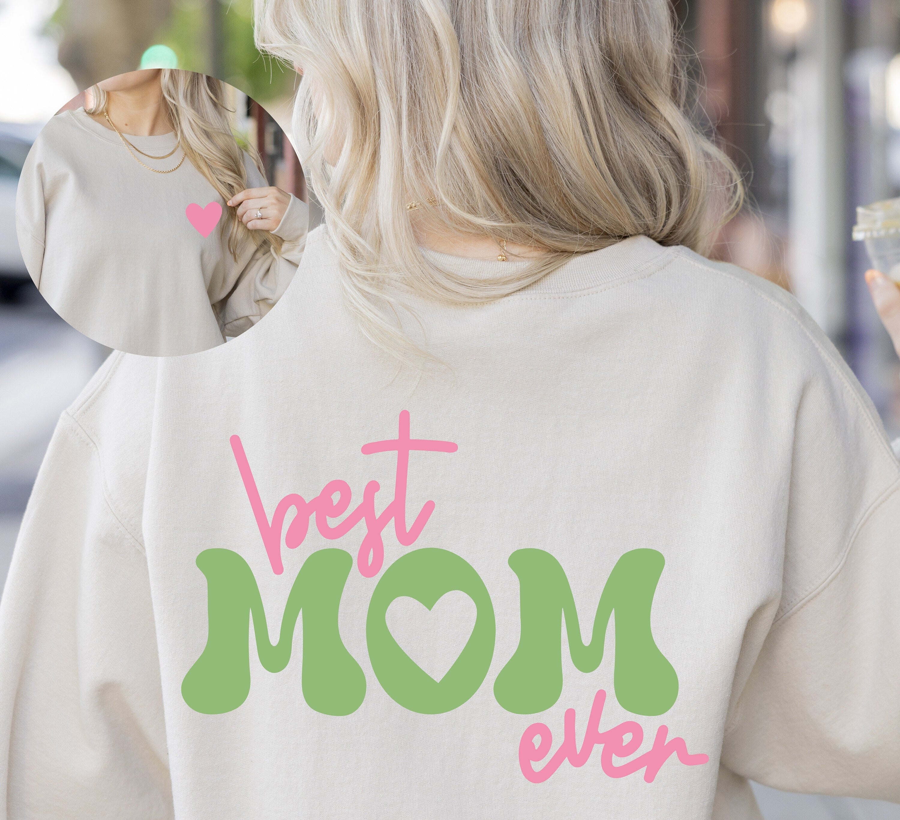 Best Mom Ever Sweatshirt, Happy Mother's Day Sweatshirt, Custom Mother Gift, New Mom Gift, Gift For Mom, Mom Birthday Gift, Mom Sweatshirt