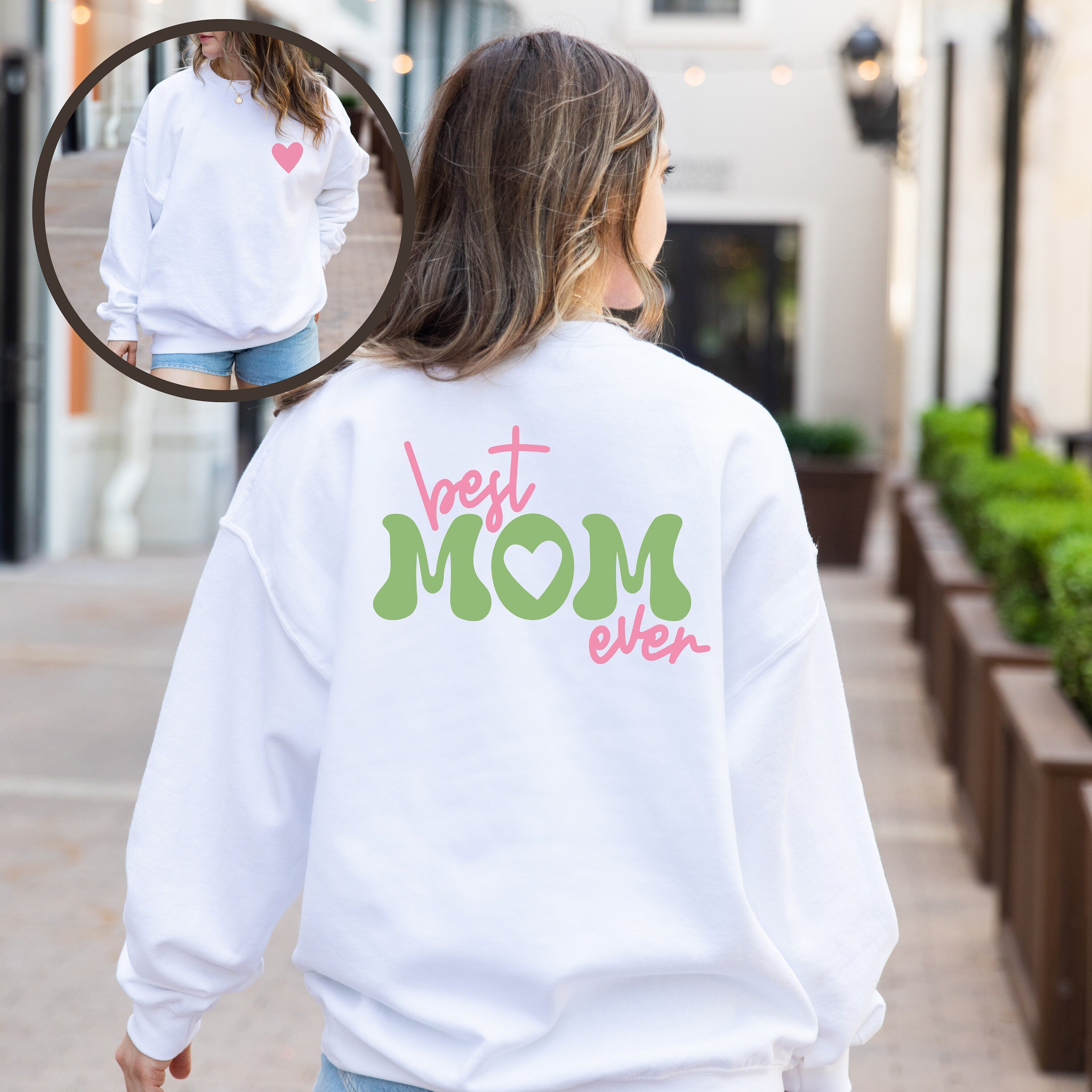 Best Mom Ever Sweatshirt, Happy Mother's Day Sweatshirt, Custom Mother Gift, New Mom Gift, Gift For Mom, Mom Birthday Gift, Mom Sweatshirt