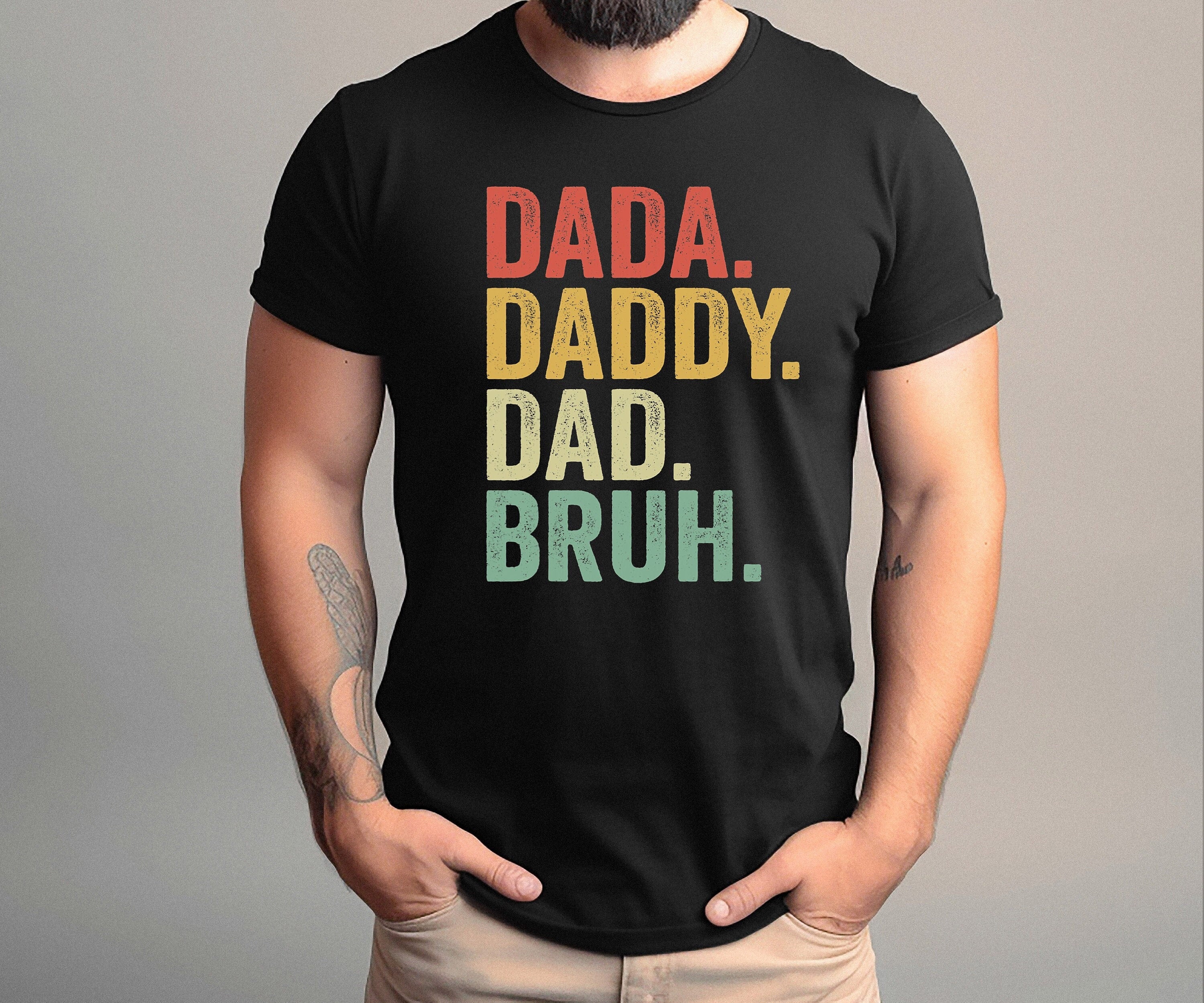 Dada Daddy Dad Shirt, Father Day Tee Shirt, Father Hand Shirt, Gift For Dad, Family Love Shirt, Funny DADA Shirt, Funny Bruh Shirt, Dad gift