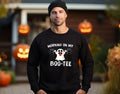 Working On My Boo-Tee, Halloween Gym Sweatshirt, Halloween Ghost Sweater, Halloween Gym Girl sweatshirt, Gym Sweatshirt, Halloween Funny Gym