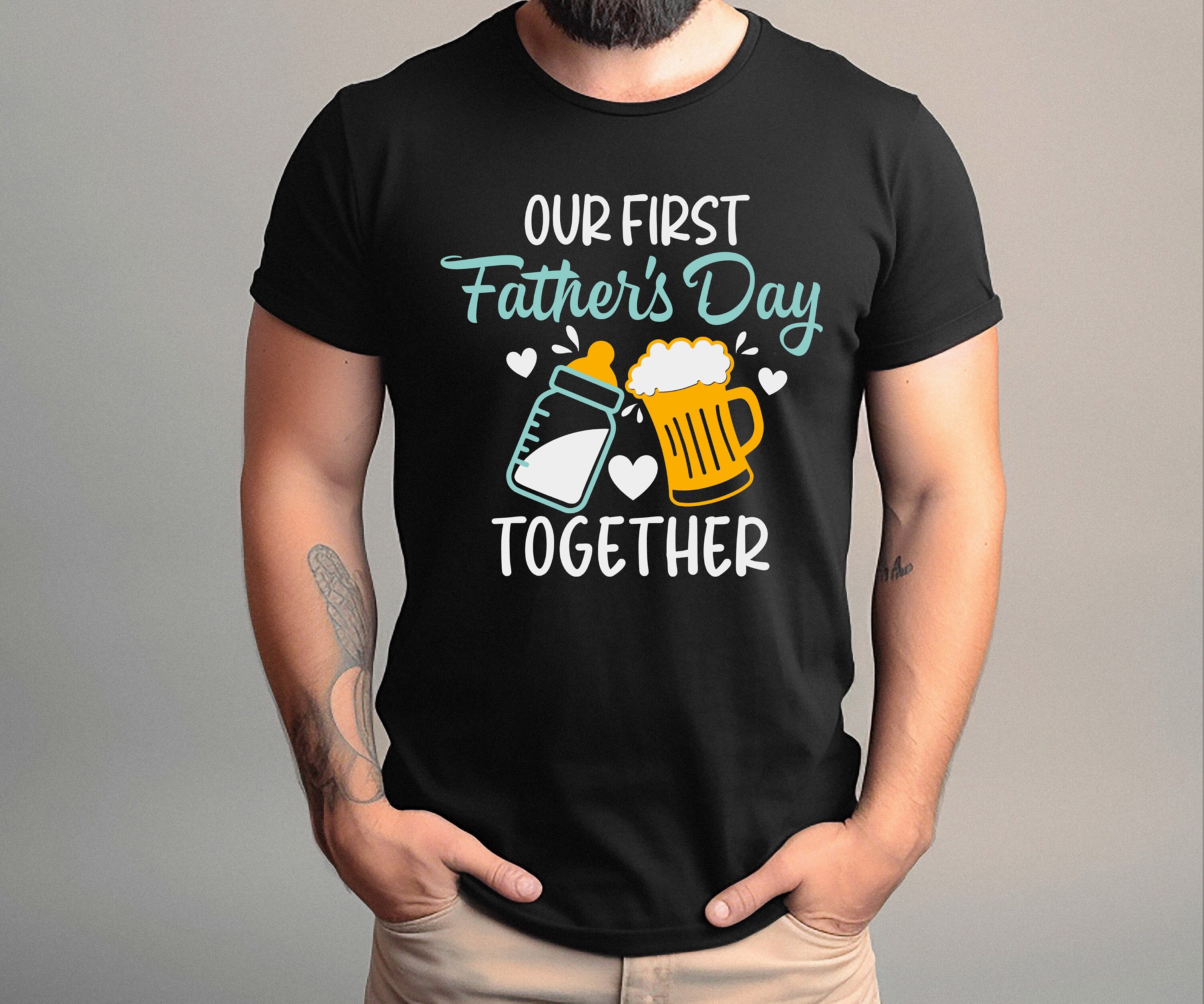 Our First Father's Day Together Gift, Matching Father's Day Shirts, Dad and Baby Shirts, Fathers Day Shirt, Father's Day Gift, Dad Gift