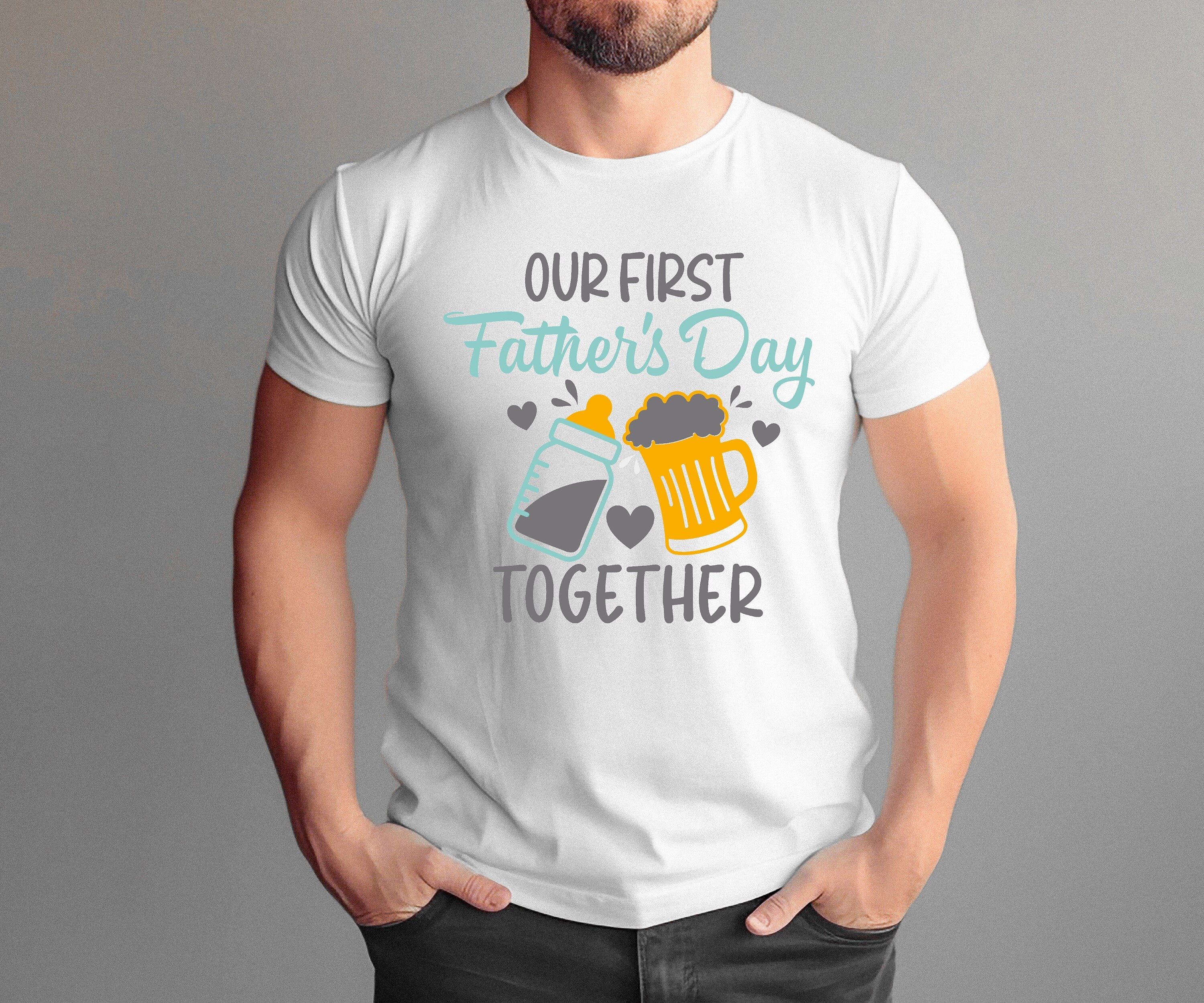 Our First Father's Day Together Gift, Matching Father's Day Shirts, Dad and Baby Shirts, Fathers Day Shirt, Father's Day Gift, Dad Gift