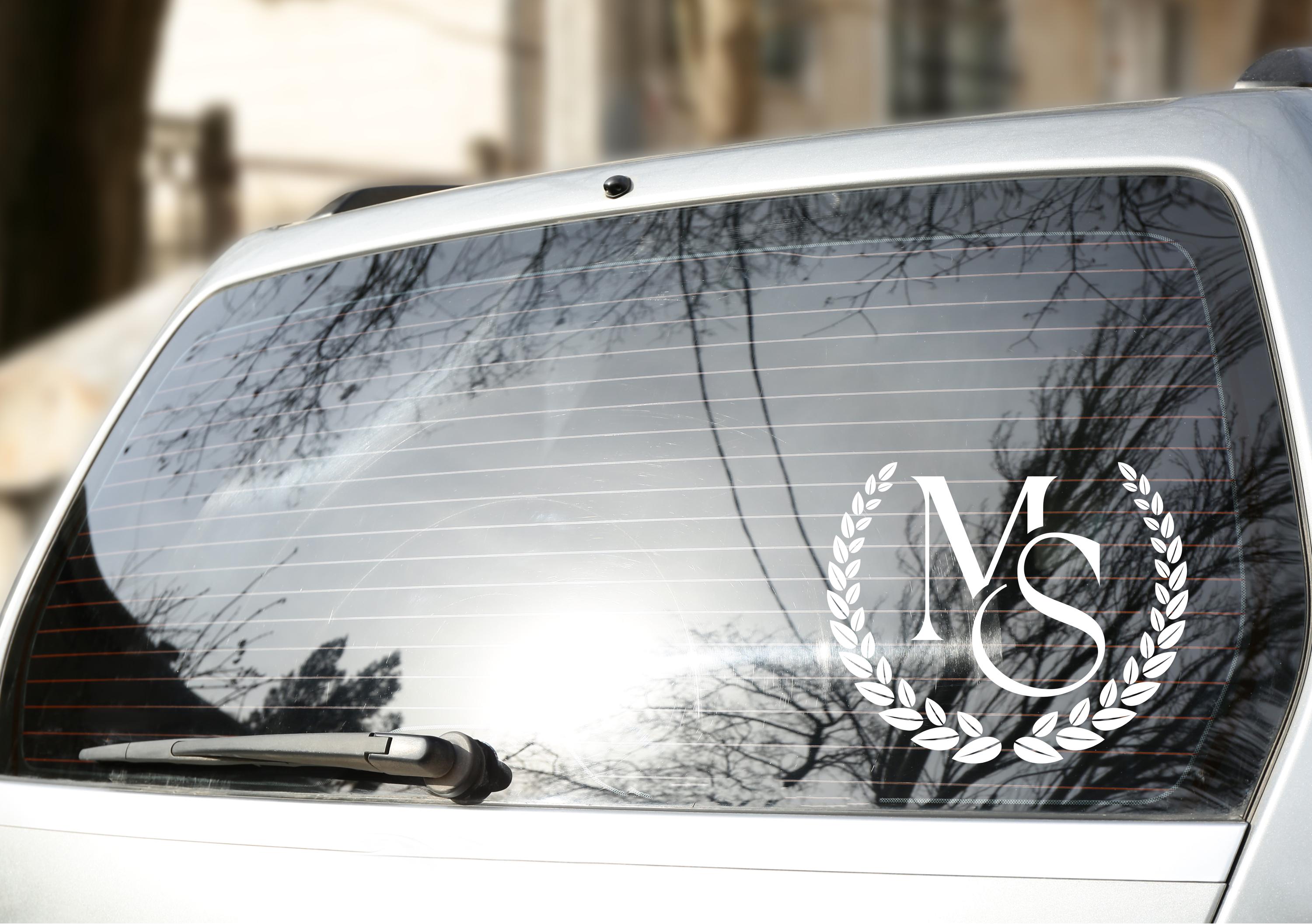 Custom Logo Car Window Decal, Vehicle Rear Windshield Sticker, Business Logo,Your Own Logo File,Your Custom Logo Vinyl Decal Trailer Sticker