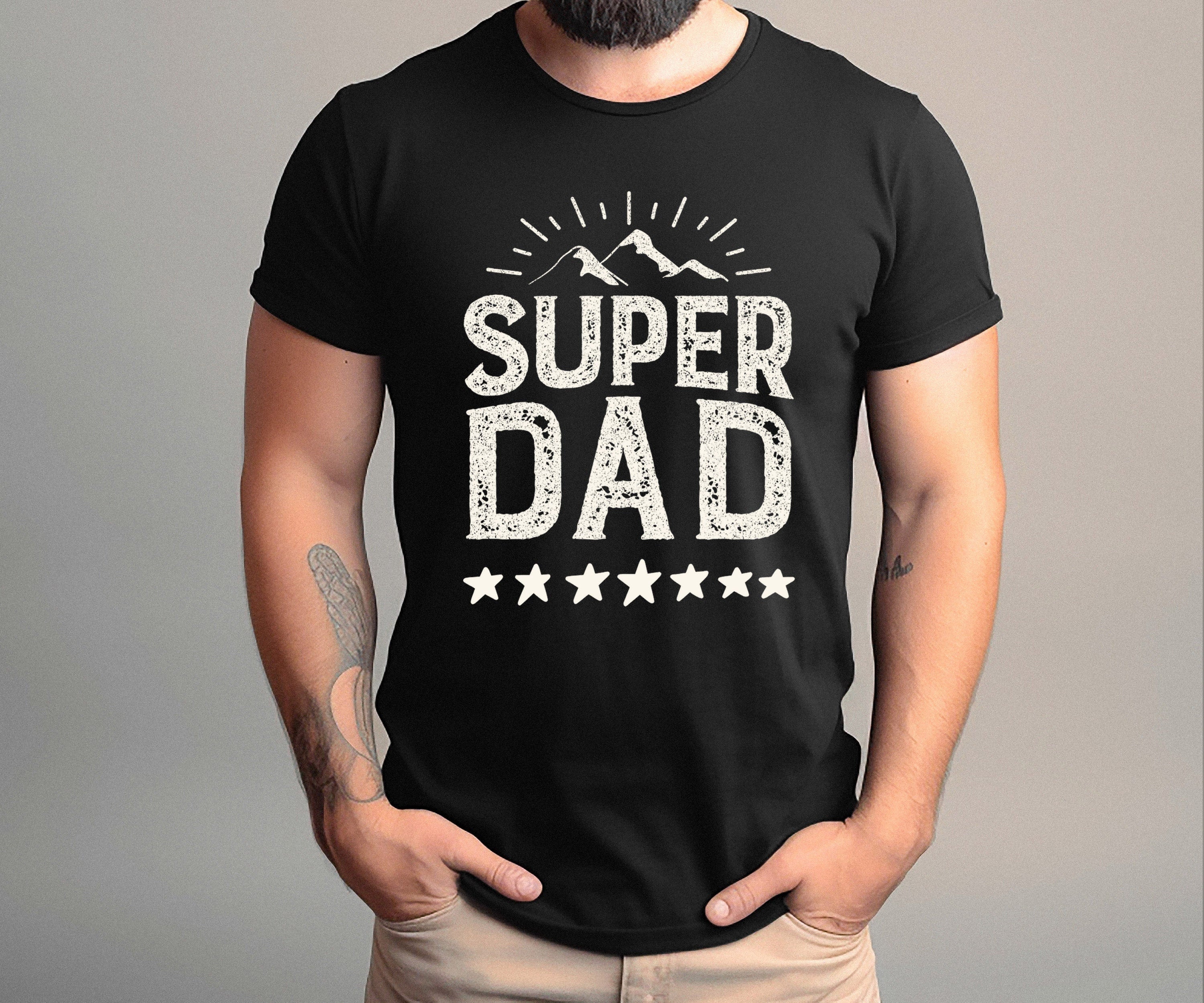 Super Dad Shirt, Dad Gift for Husband or Father with Superhero Dad Tshirt Graphic, Father's Day or Baby Shower Gift for Him Superdad Tee