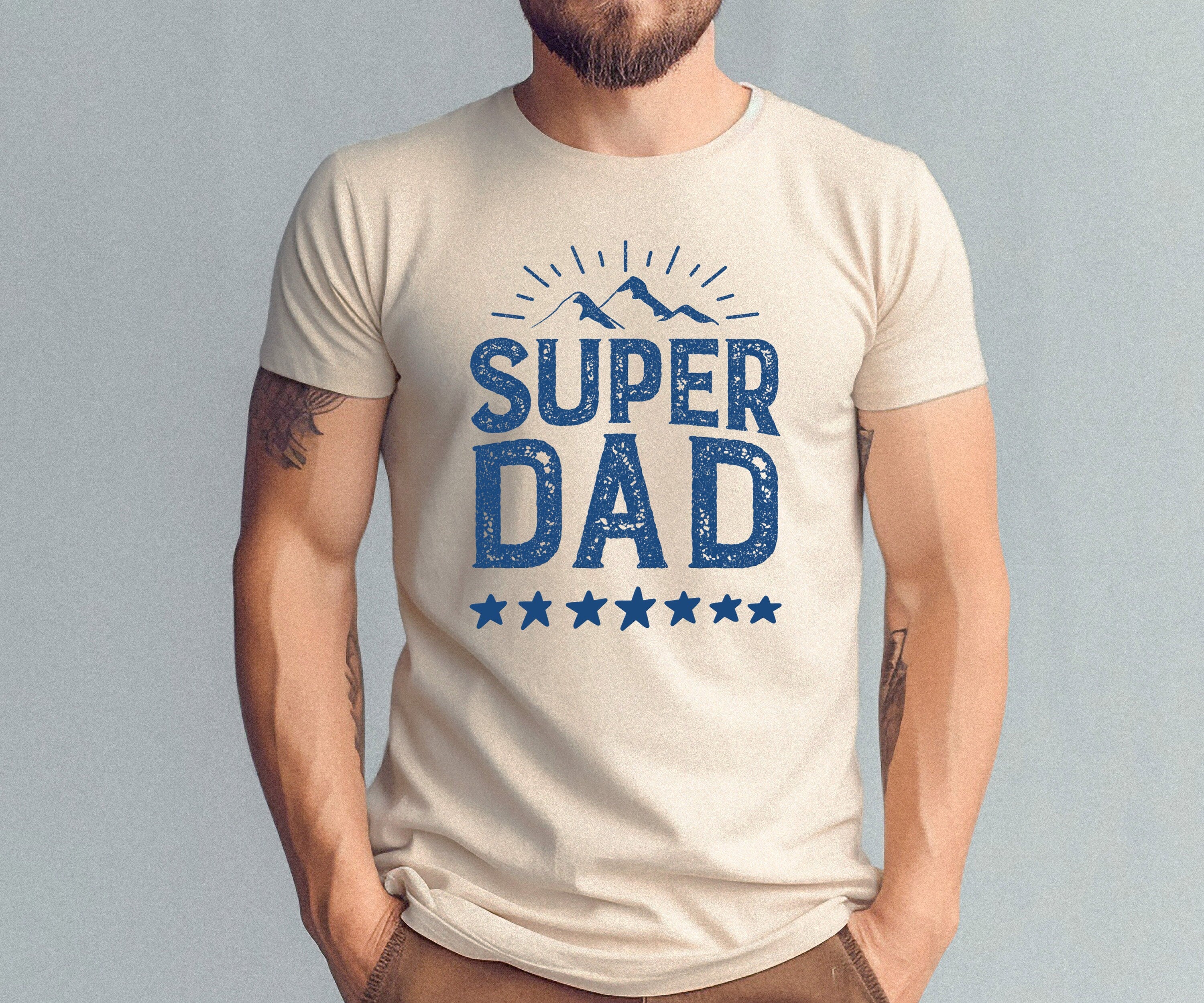 Super Dad Shirt, Dad Gift for Husband or Father with Superhero Dad Tshirt Graphic, Father's Day or Baby Shower Gift for Him Superdad Tee