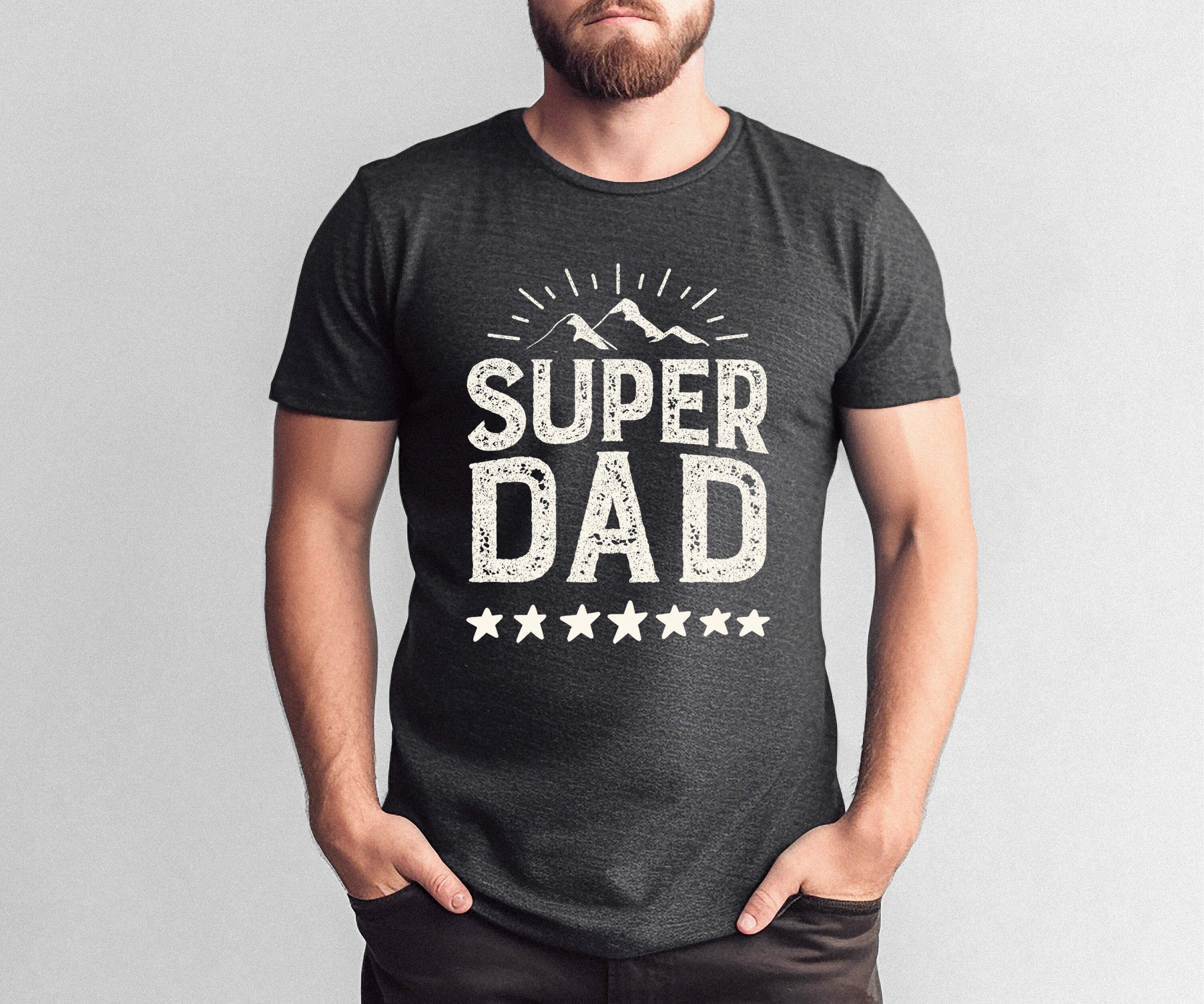 Super Dad Shirt, Dad Gift for Husband or Father with Superhero Dad Tshirt Graphic, Father's Day or Baby Shower Gift for Him Superdad Tee