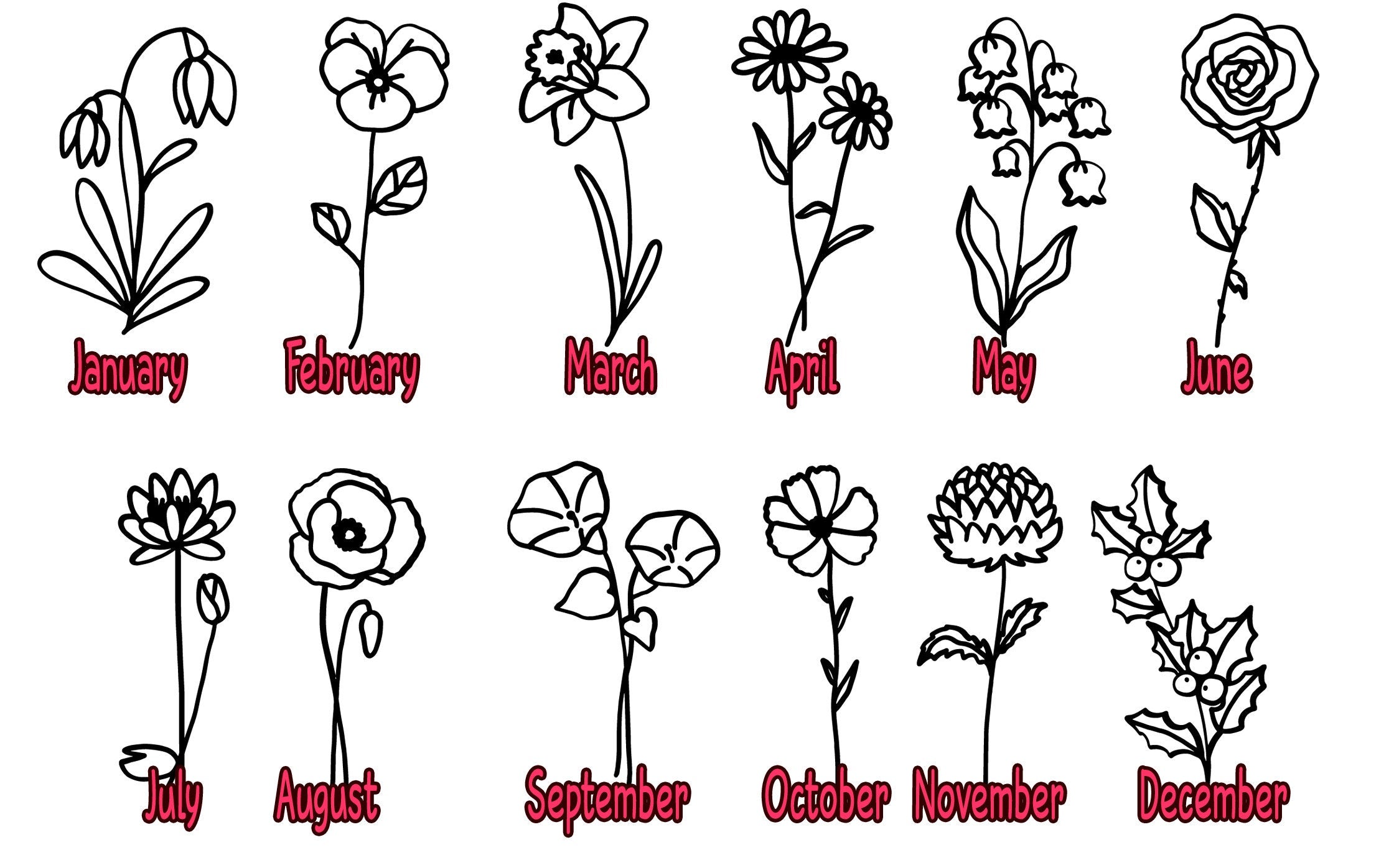 Custom Birth Month Birth Flower Sweatshirt | Gift for Her | Flower TShirt | Sentimental Gift Idea Valentines Day | Cool TShirt