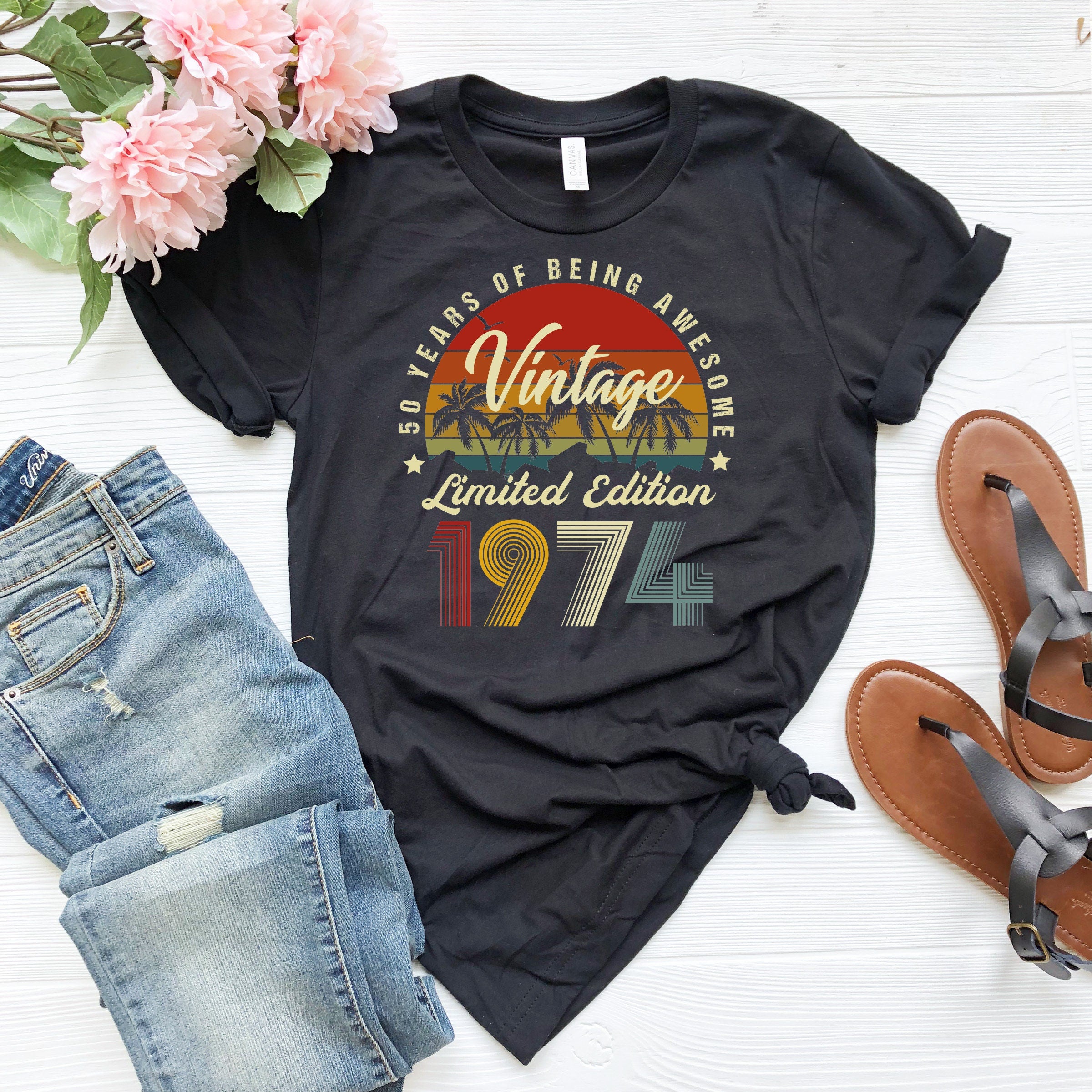 1974 Limited Edition shirt , Birthday Gift for Her, 1974 Well Aged shirt, 50th Birthday shirt, Fifth Birthday shirt Gifts,1974 Tee