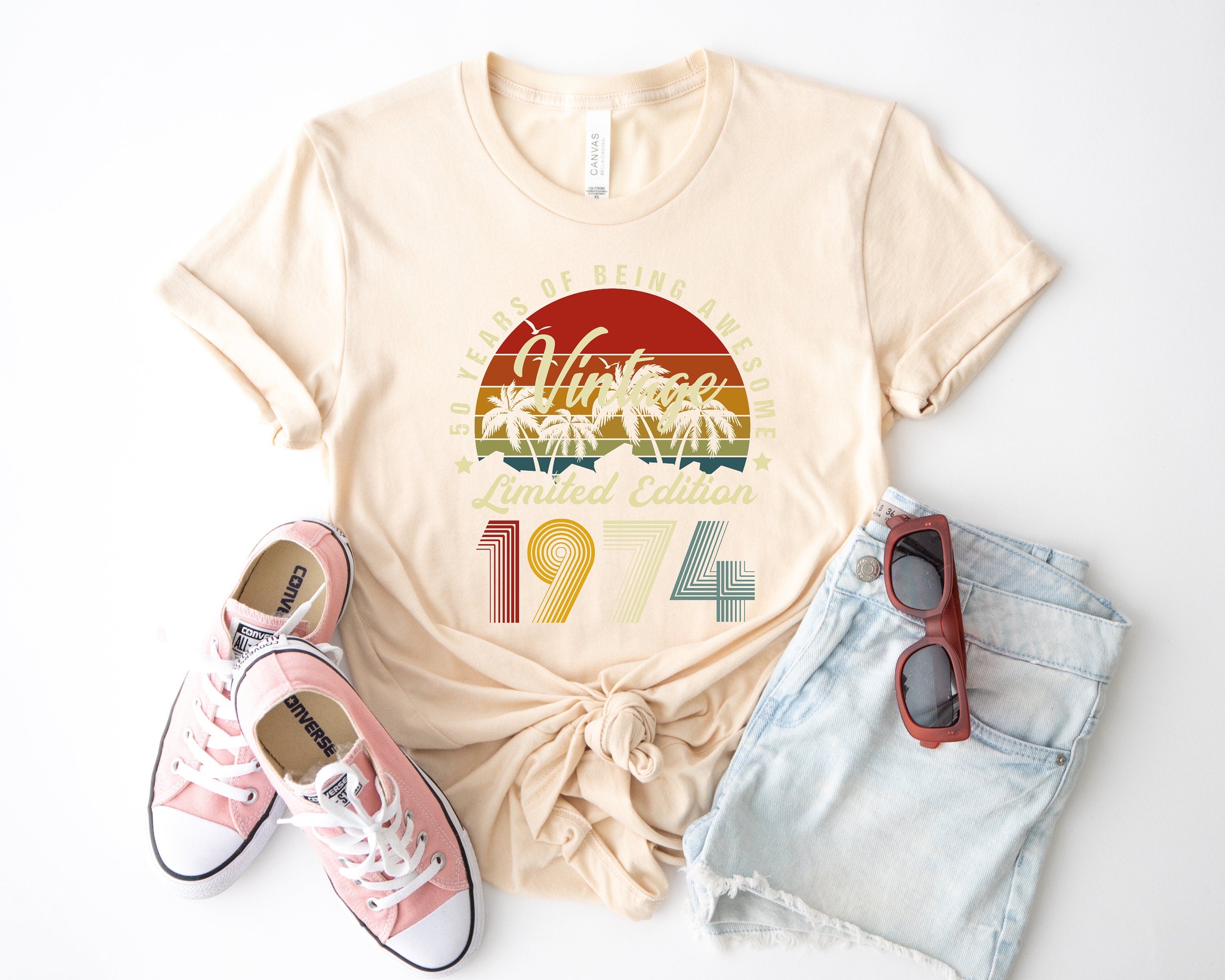 1974 Limited Edition shirt , Birthday Gift for Her, 1974 Well Aged shirt, 50th Birthday shirt, Fifth Birthday shirt Gifts,1974 Tee