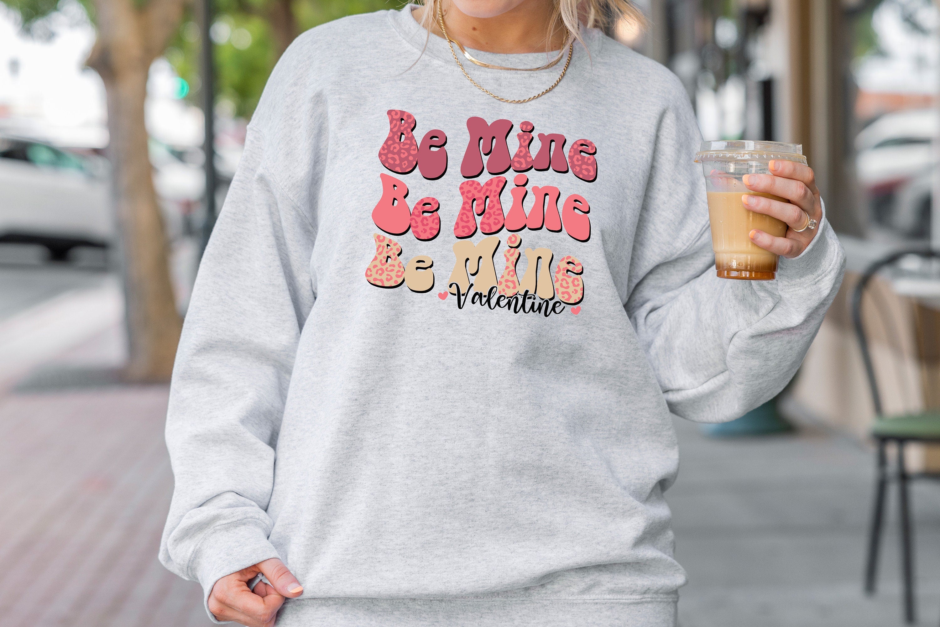 Be Mine Valentine Heart Sweatshirt, Valentine's Day Heart Sweater, Love Valentine's Day Shirts, Cute Couple Sweatshirt