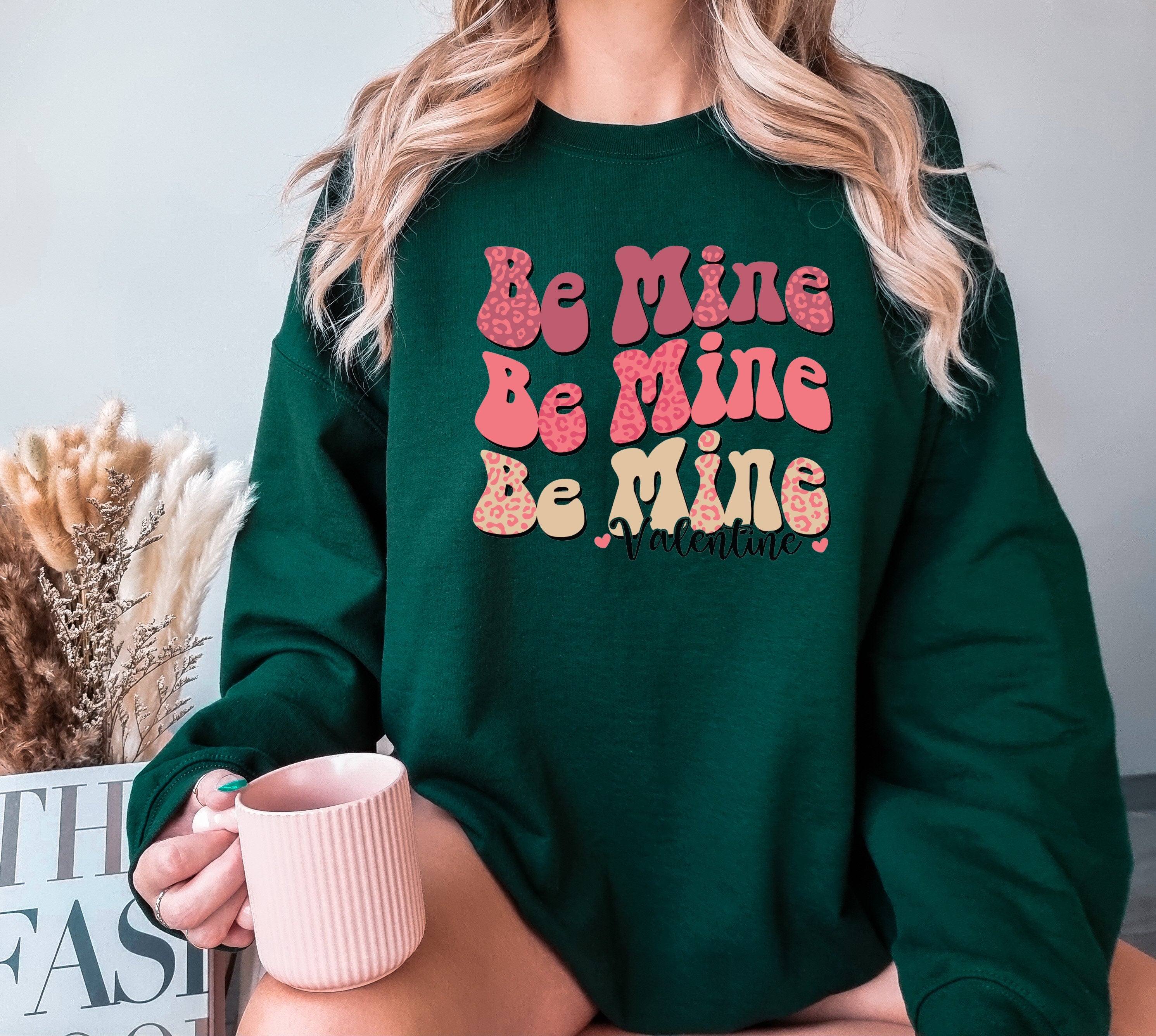 Be Mine Valentine Heart Sweatshirt, Valentine's Day Heart Sweater, Love Valentine's Day Shirts, Cute Couple Sweatshirt