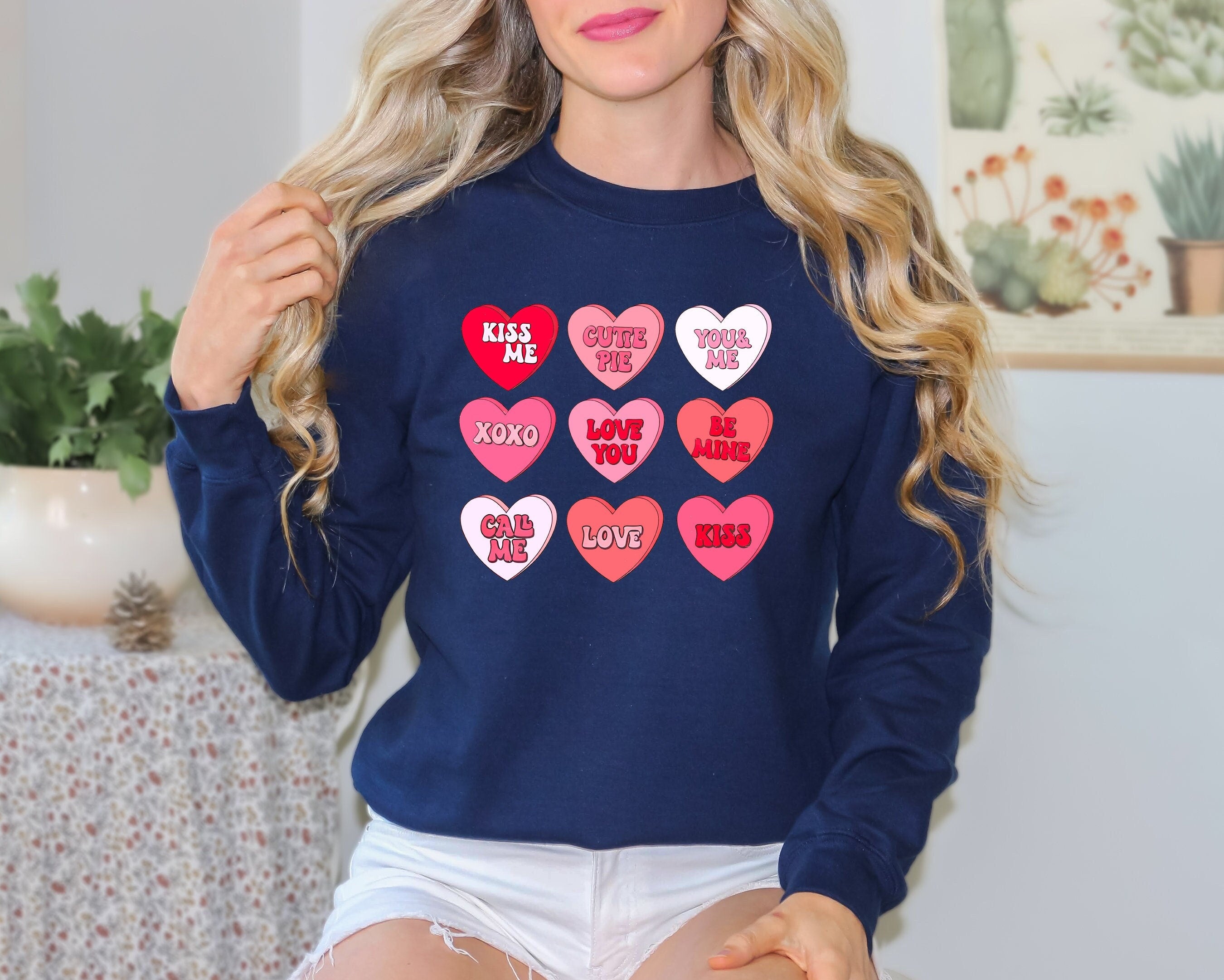 Vintage Sweatshirt, College Letters Sweatshirt, Retro Sweatshirt, Saying Sweaters, Valentines day couple sweatshirt