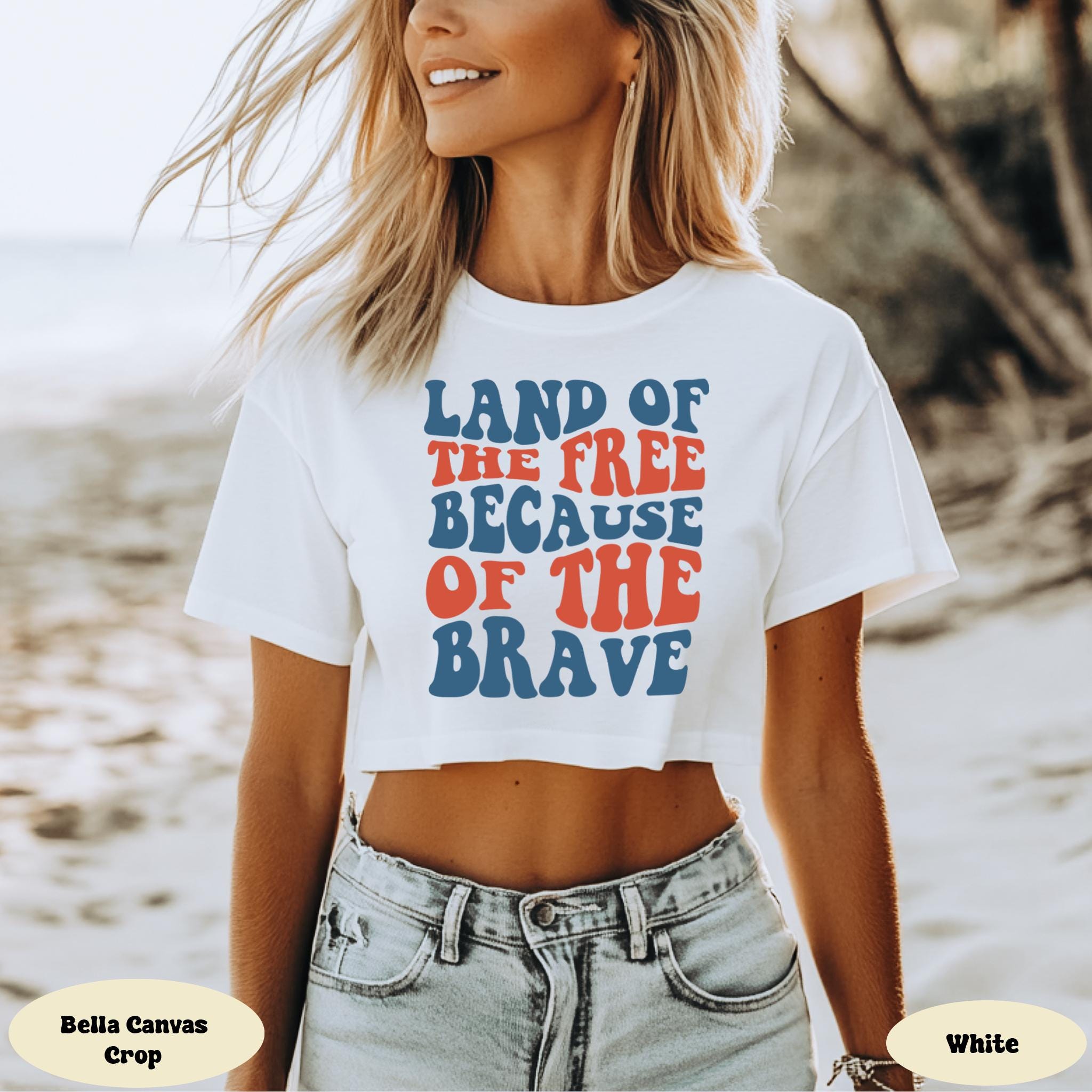Land Of The Free Because Of Brave American Shirt, Freedom Usa Shirt, Memorial Day Shirt, Independence Day Shirt, Patriotic Fourth of July