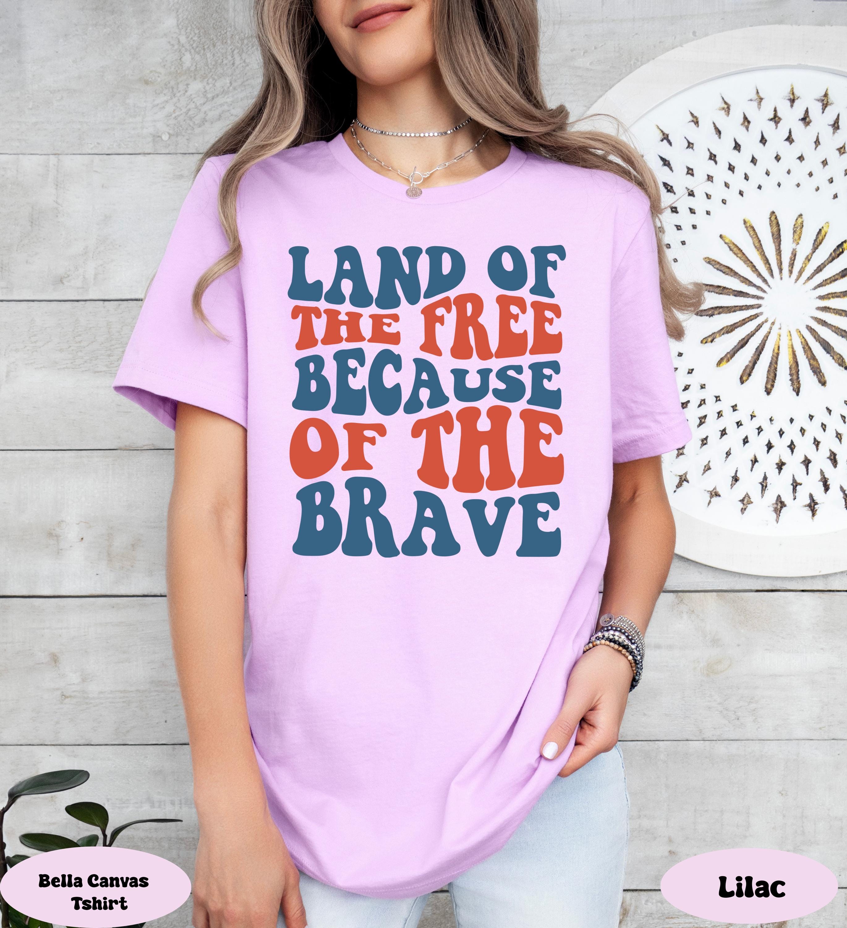 Land Of The Free Because Of Brave American Shirt, Freedom Usa Shirt, Memorial Day Shirt, Independence Day Shirt, Patriotic Fourth of July