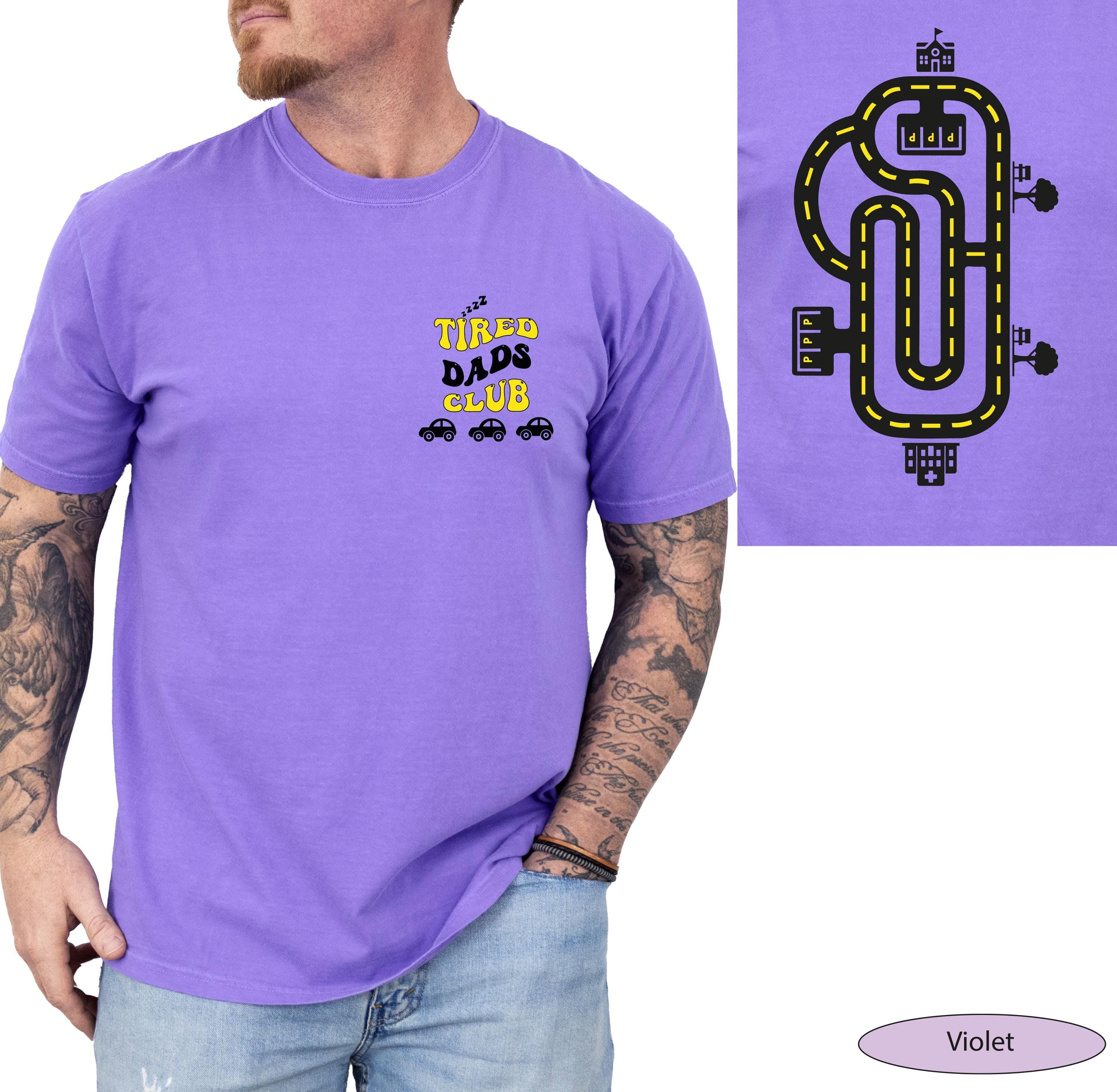Comfort Colors® Tired Dads Club Tshirt, Racing Shirt for Dad, Funny Father's Day Gift From Kids, Car Race Track T-Shirt, Dad Birthday Gift