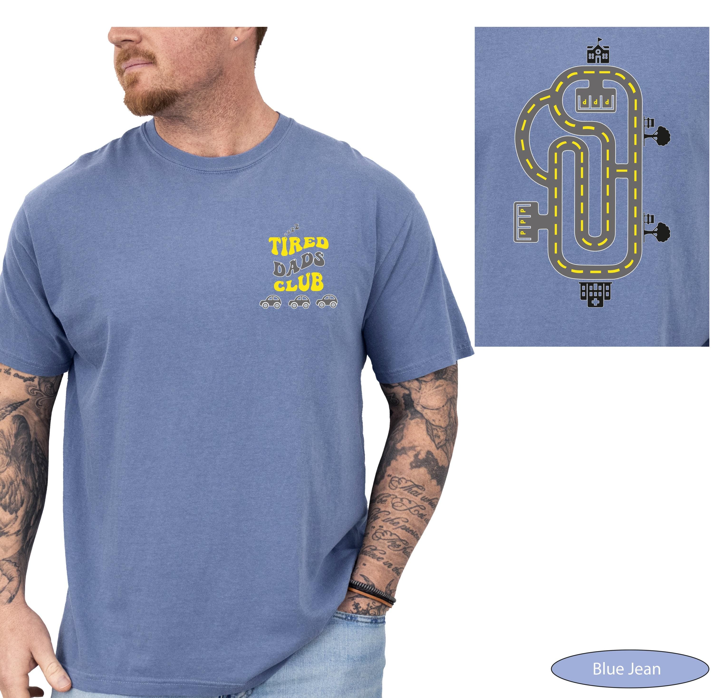 Comfort Colors® Tired Dads Club Tshirt, Racing Shirt for Dad, Funny Father's Day Gift From Kids, Car Race Track T-Shirt, Dad Birthday Gift