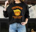 Halloween Trump Political Sweatshirt, Spooky & Trendy, Make Halloween Great Again Sweatshirt, Trump Pumpkin Sweatshirt, Halloween Crewneck