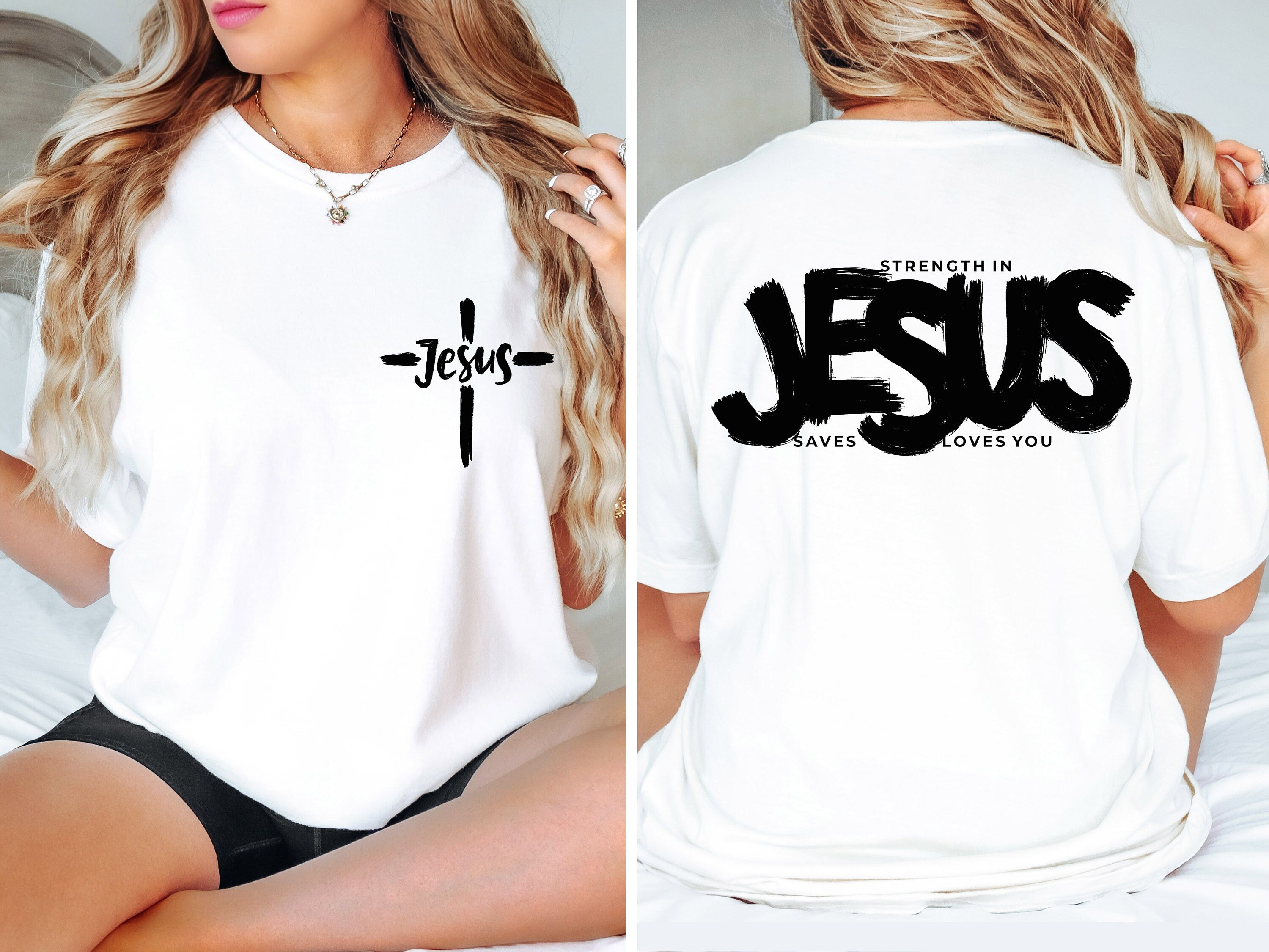 Jesus Loves You Tees, Religious Shirt, Religious Gift, Christian Gift, Jesus T-Shirt, Christian Shirt, Aesthetic Clothes, Bible Verse Shirt