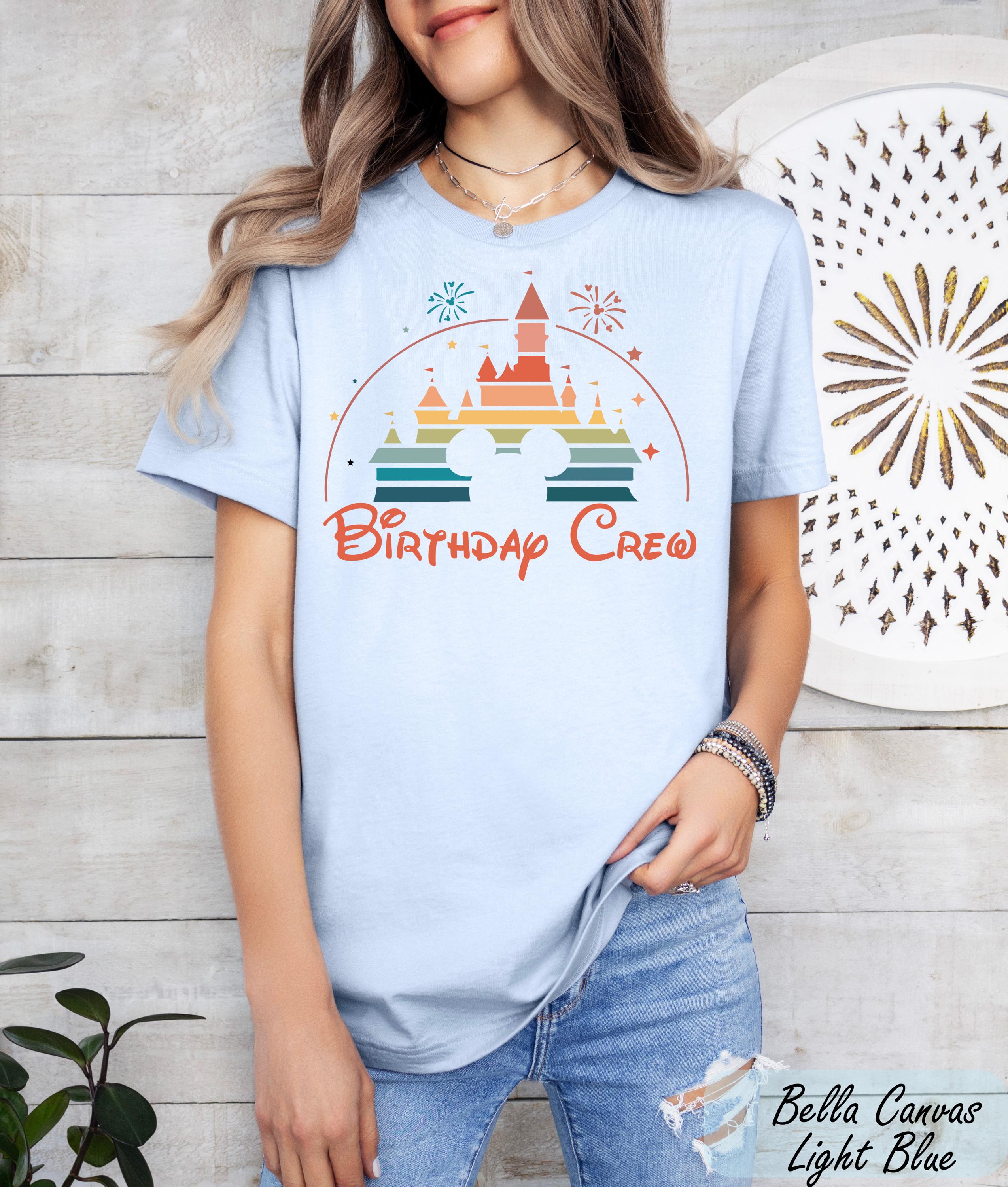 Custom Disney Family Birthday Crew Shirt, Birthday Disney Trip Shirt, Disney Birthday Crew T-Shirt, Disney Castle Birthday Group Shirt