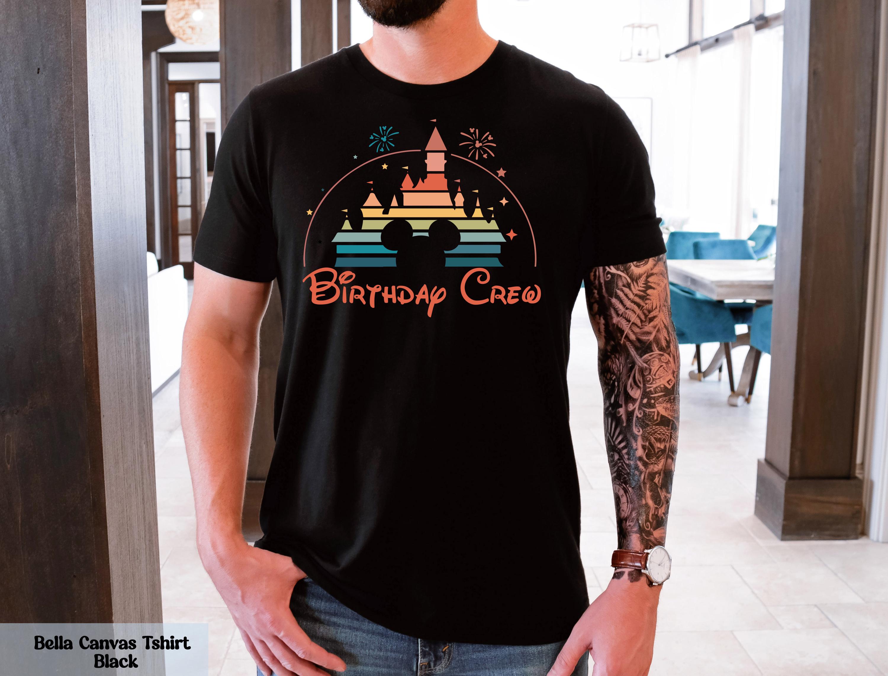 Custom Disney Family Birthday Crew Shirt, Birthday Disney Trip Shirt, Disney Birthday Crew T-Shirt, Disney Castle Birthday Group Shirt