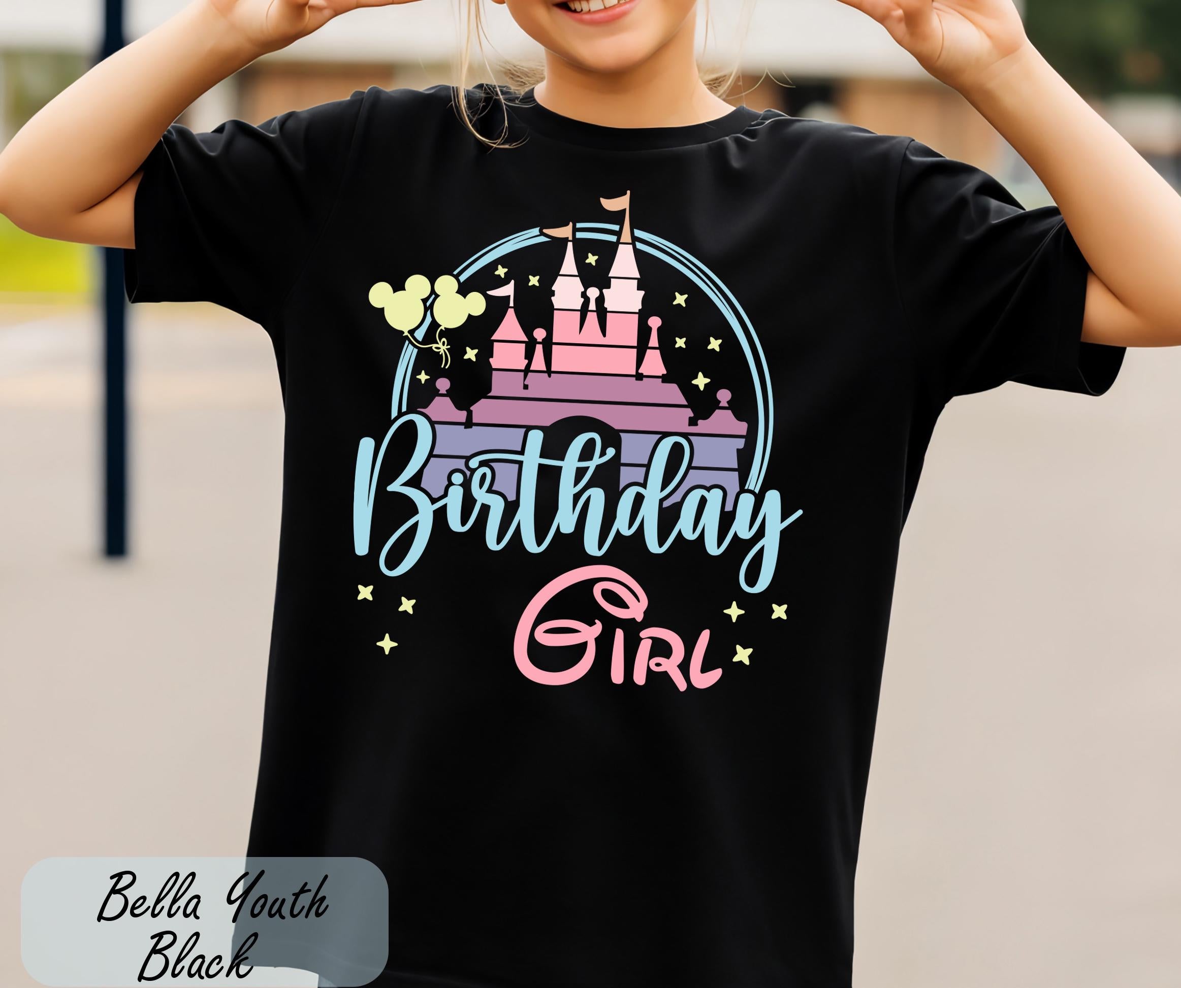 Disney Birthday Girl Shirt, Magic Kingdom Birthday Shirts, Disney Birthday Tee, Birthday Kids Shirt, Girls Birthday Shirt, Disneyland Shirt