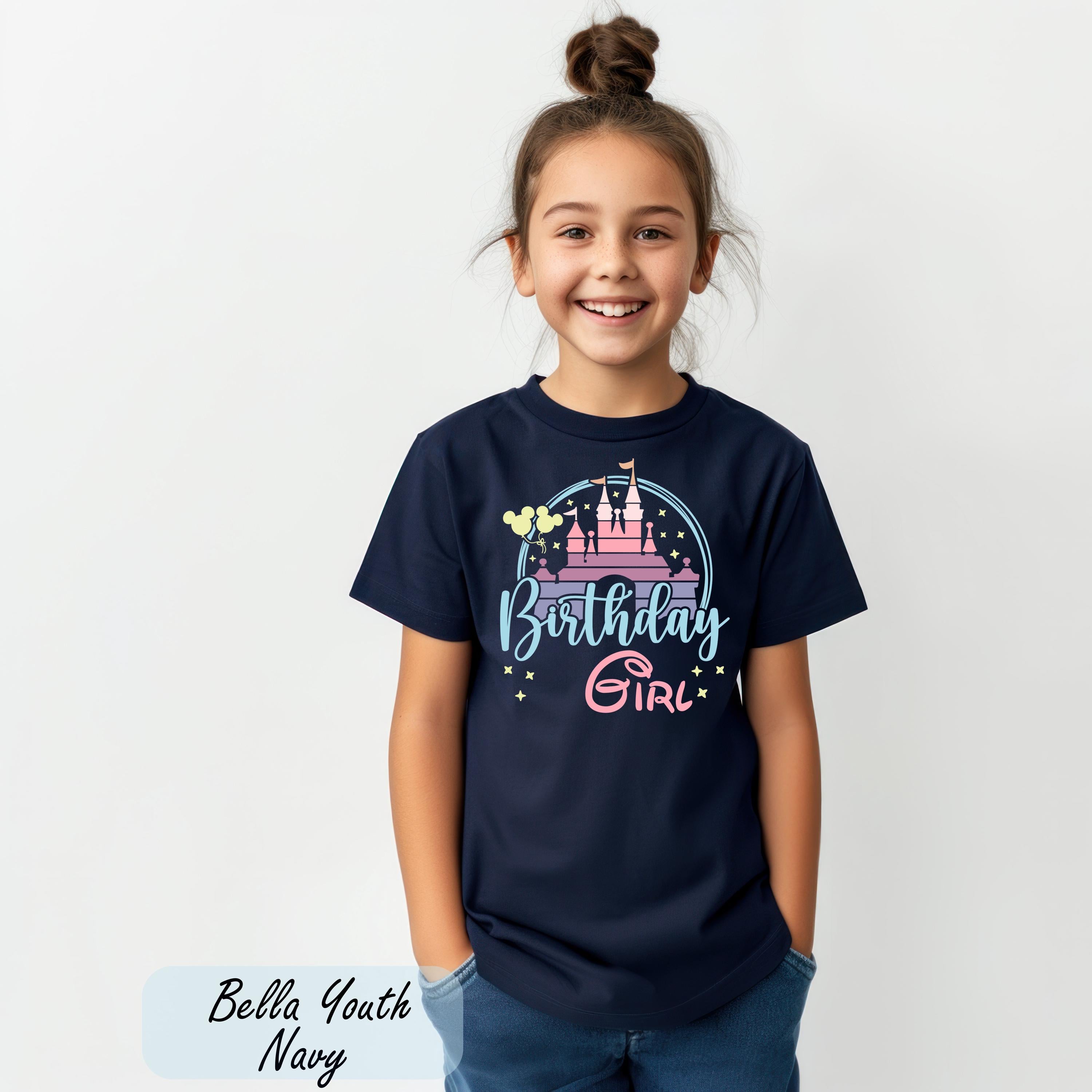 Disney Birthday Girl Shirt, Magic Kingdom Birthday Shirts, Disney Birthday Tee, Birthday Kids Shirt, Girls Birthday Shirt, Disneyland Shirt