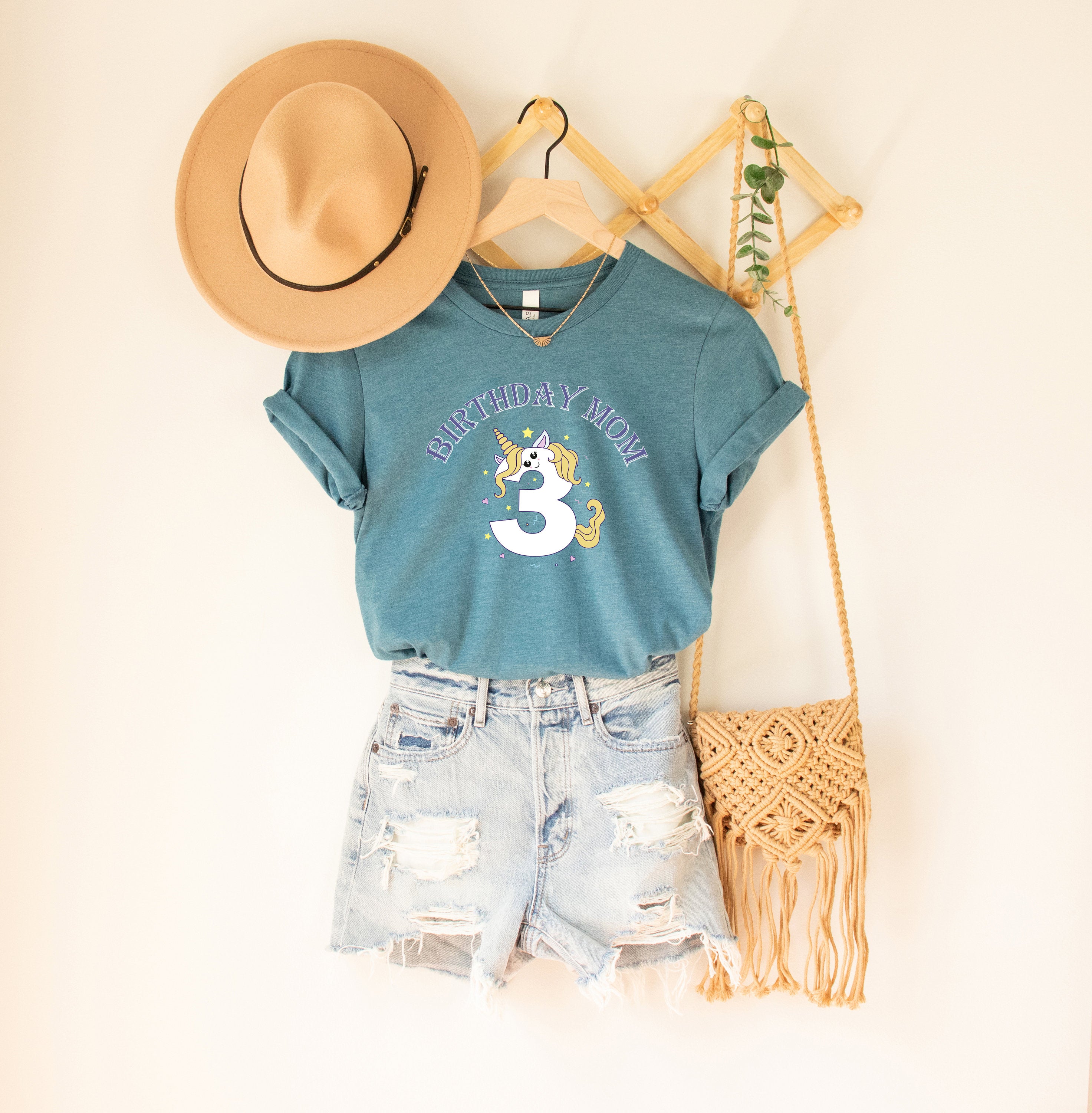 Personalized Birthday Unicorn 1st 2st 3st 4st 5st 6st 7st 8st 9st 10st T-shirt, Custom Name Unicorn shirt, Personalized gift for little girl