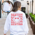Custom Besties Sweatshirt,Bestie Crewneck Sweater,Personalized Besties Sweatshirt,BFF Sweatshirt,Gift For Bestfriend, Matching Besties Shirt