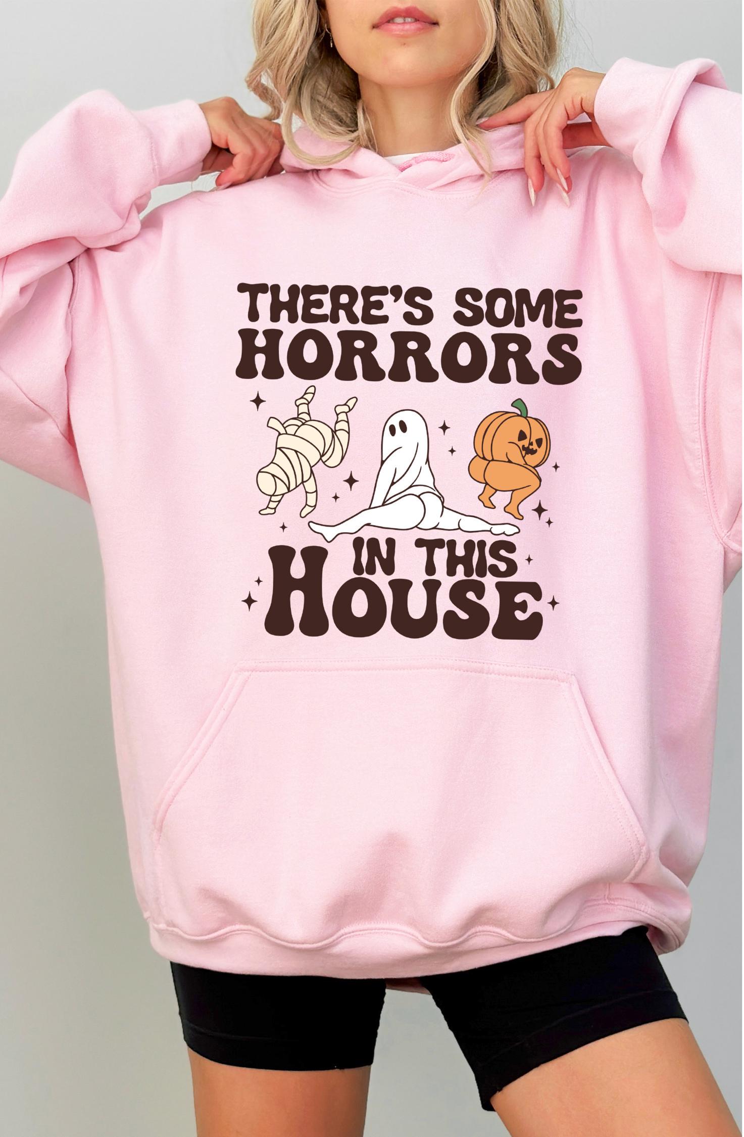 There's some horrors in the house Hoodie, Halloween Hoodie, Funny Halloween Hoodie, Spooky Season Hoodie, Ghost Hoodie, Pumpkin Hoodie
