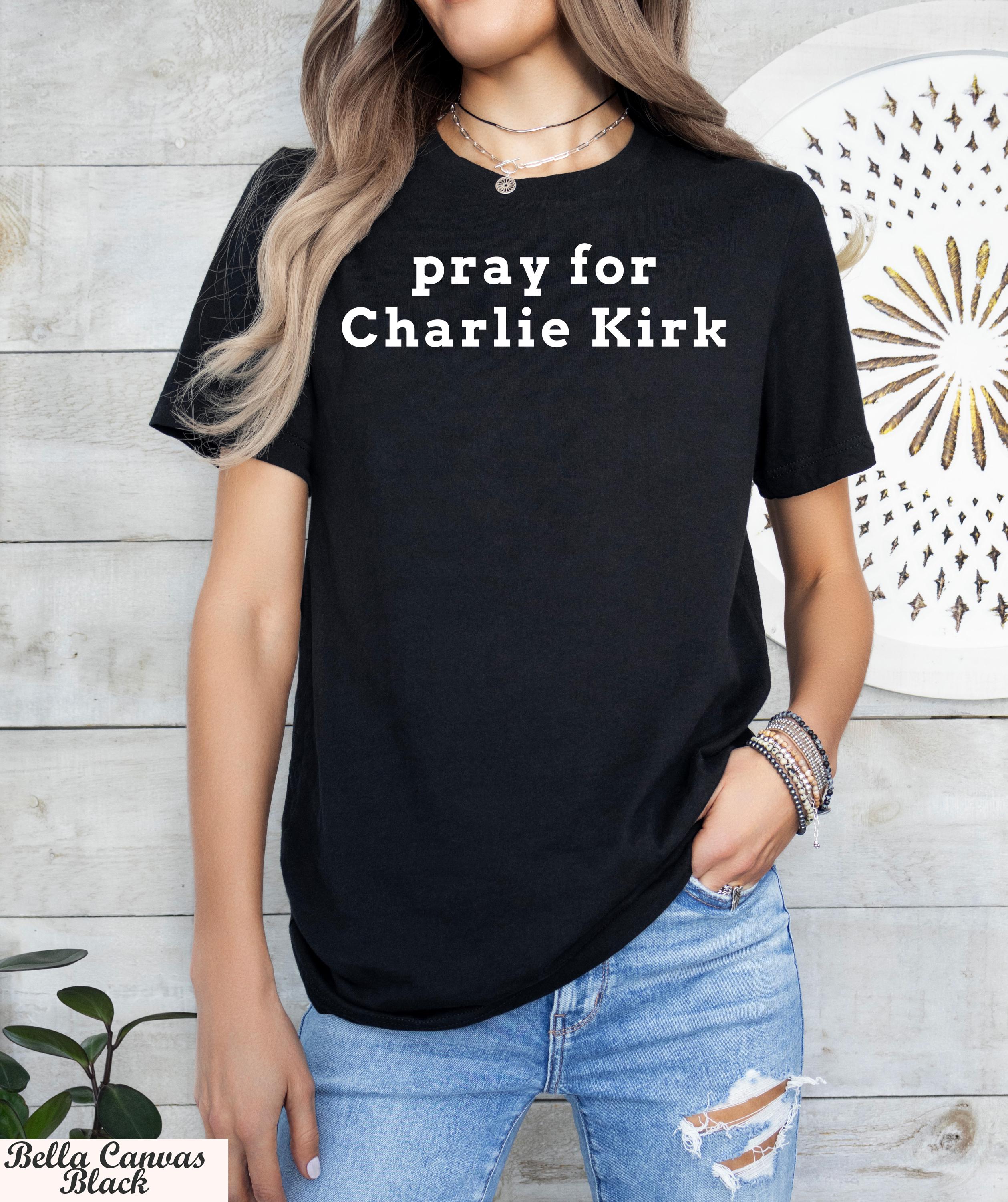 Pray for Charlie Kirk Shirt, Justice for Charlie Kirk, Charlie Kirk Memorial Tee,Patriotic Charlie Kirk Tee, A True Patriot America Shirt